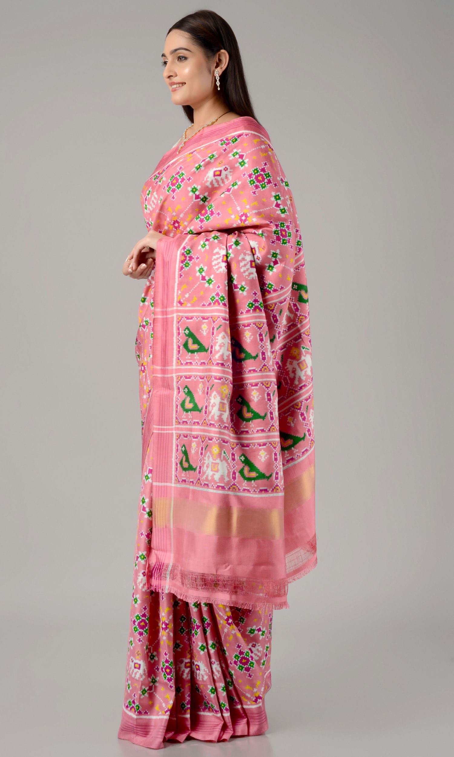 Double Ikat Patola Saree Nau Ratan