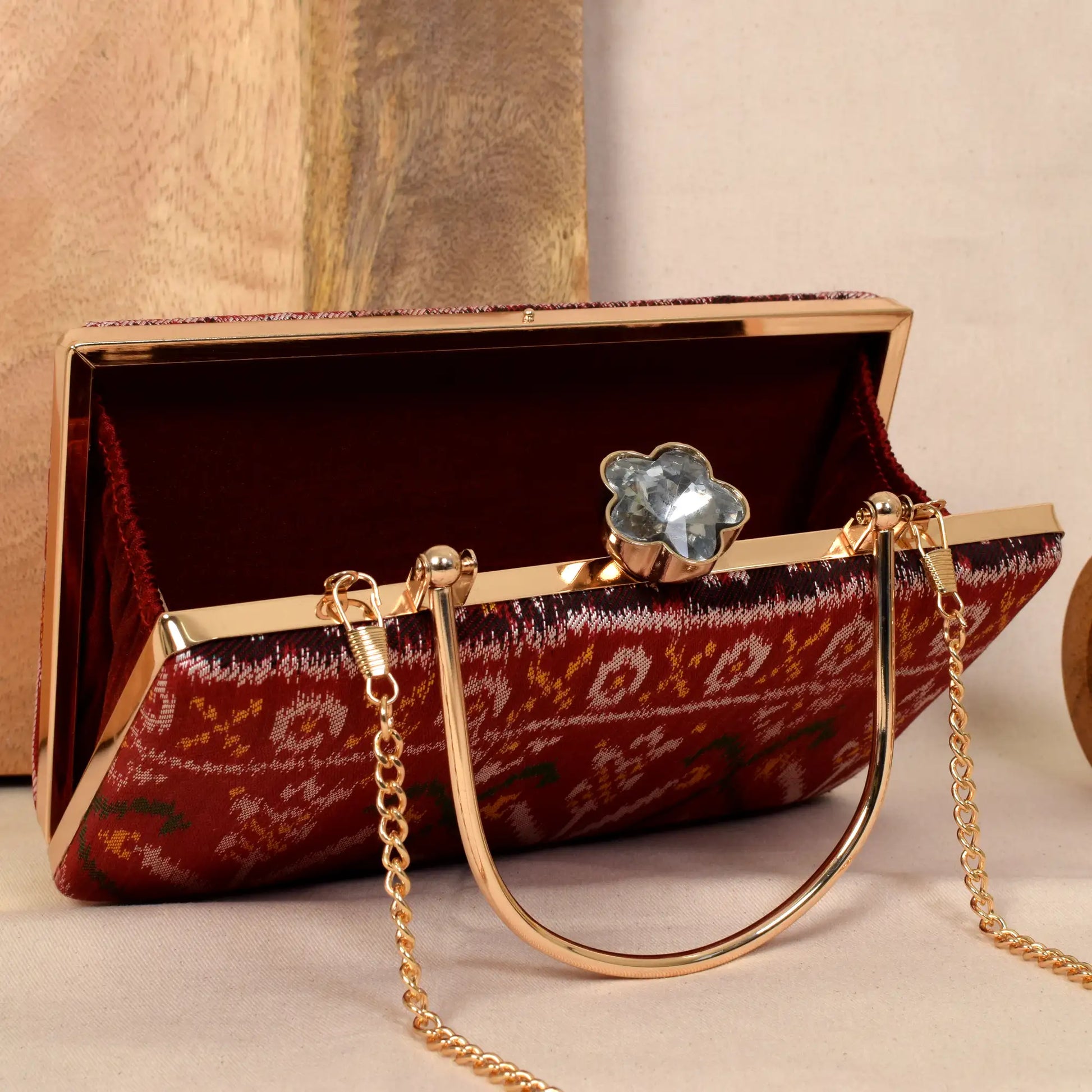Twill Weave Patola Clutch