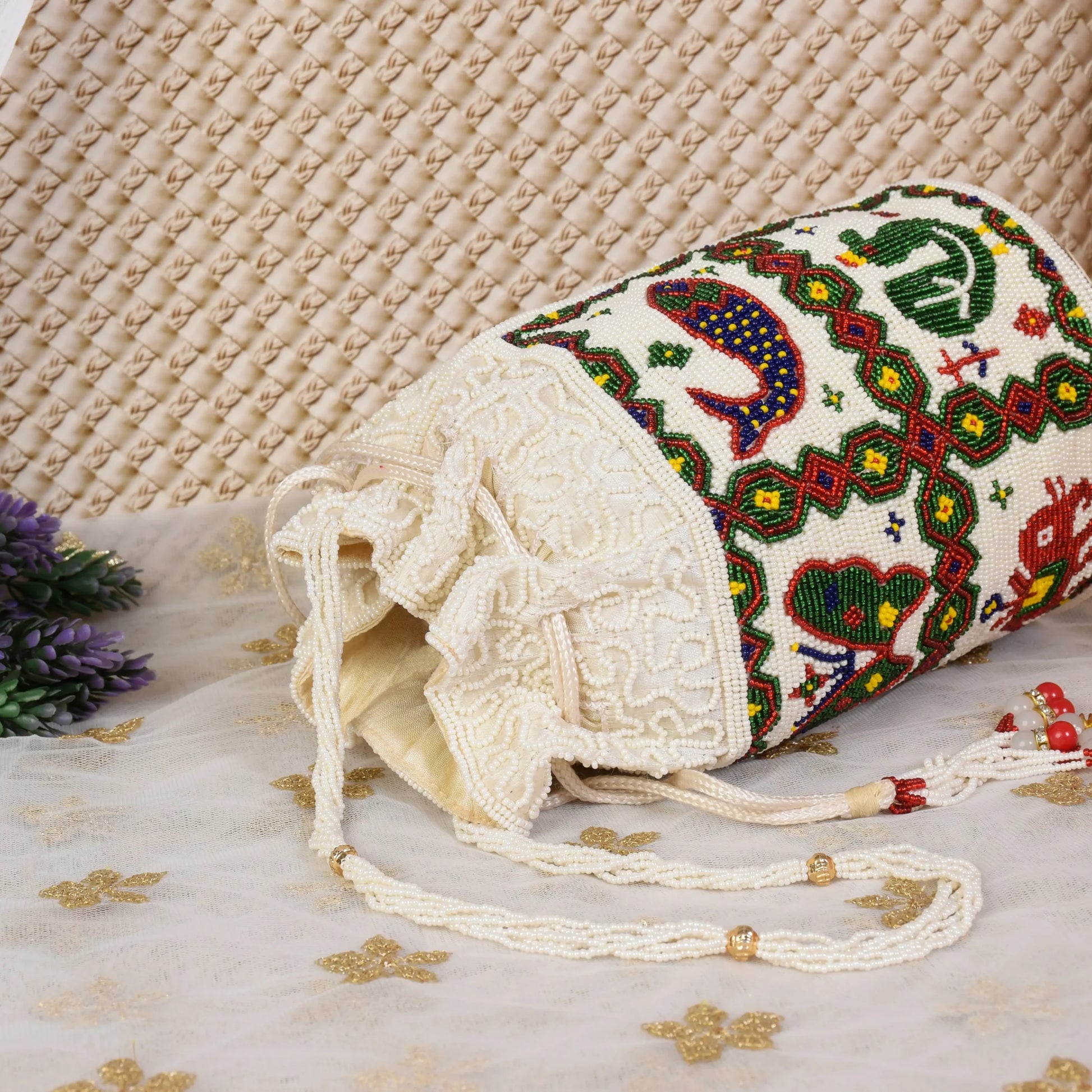 Moti Patola Beaded Batva