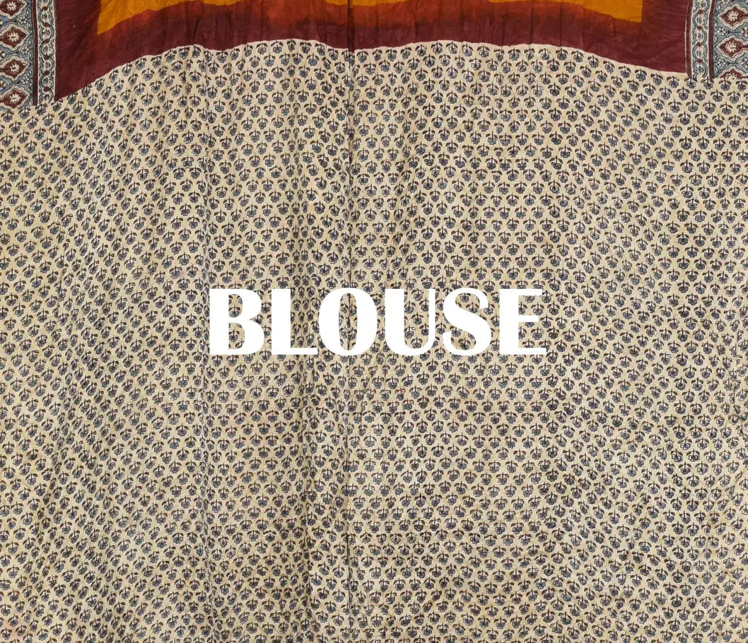 Ajrakh Bandhani Saree
