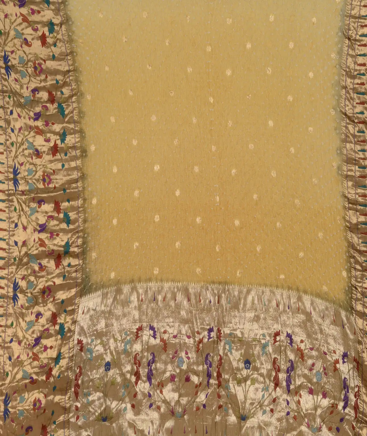 Kota Doriya Paithani Weave Bandhani Saree