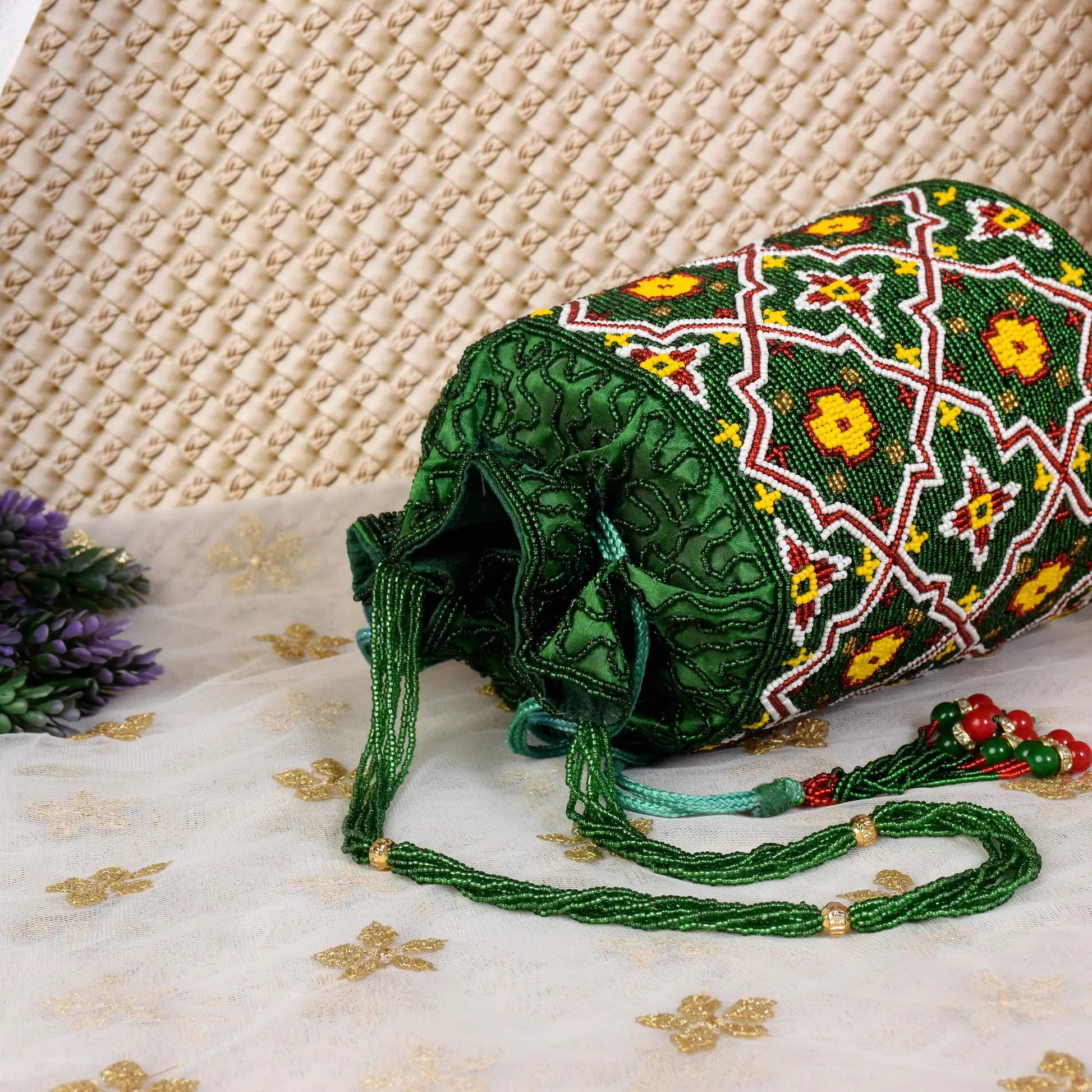 Moti Patola Beaded Batva