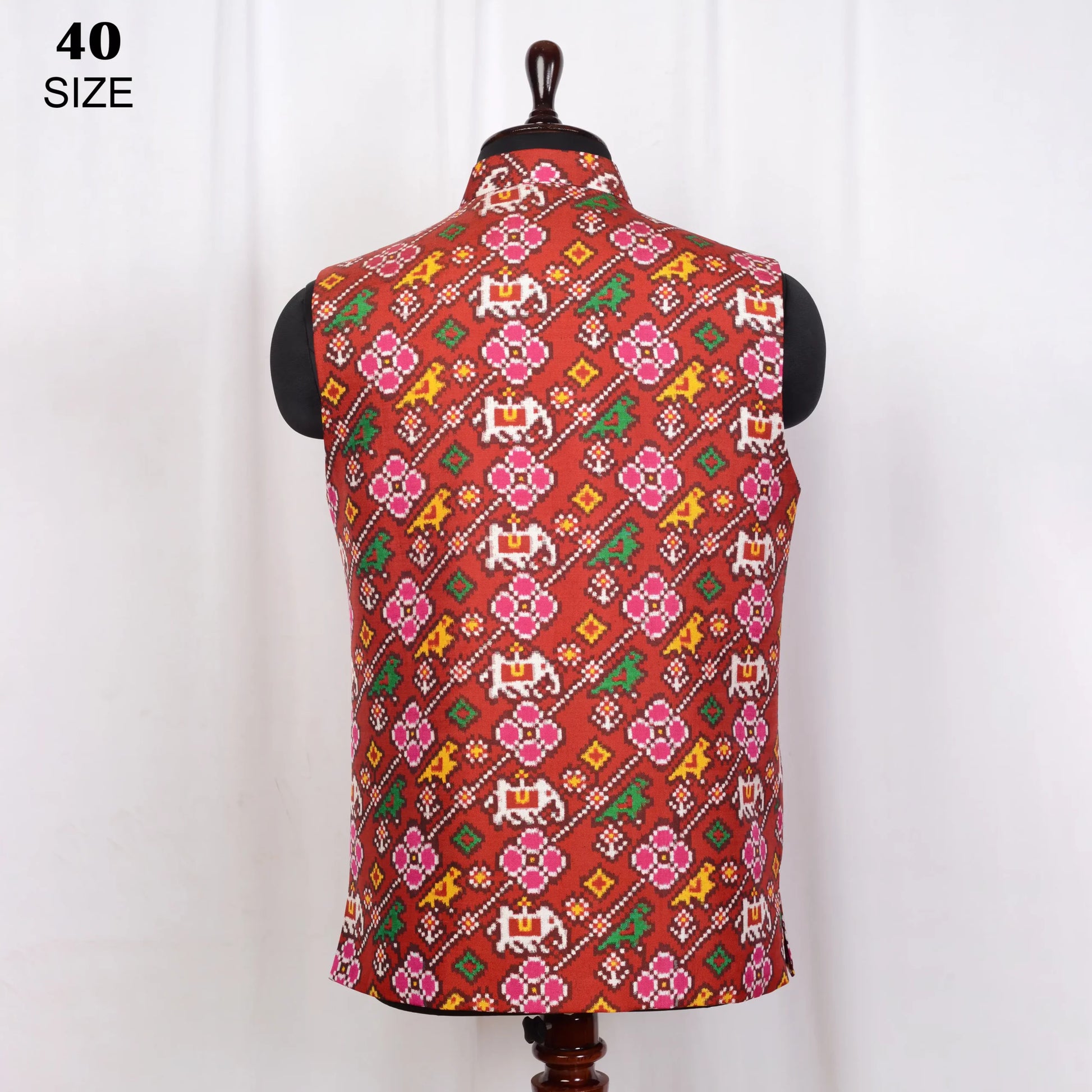 Nehru Jacket Double Ikat Patola