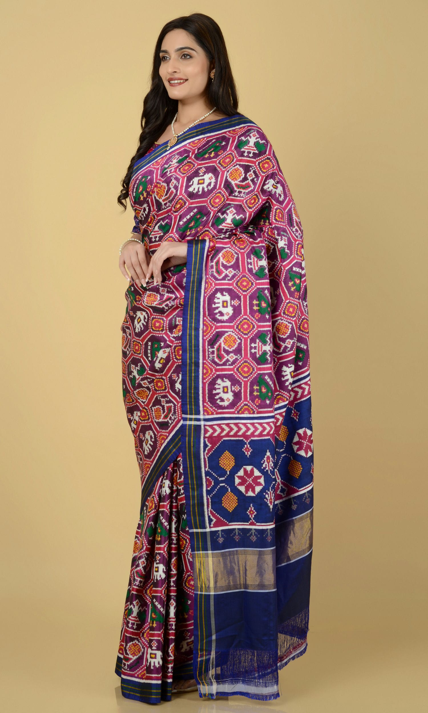Double Ikat Patola Saree Nari Kunj