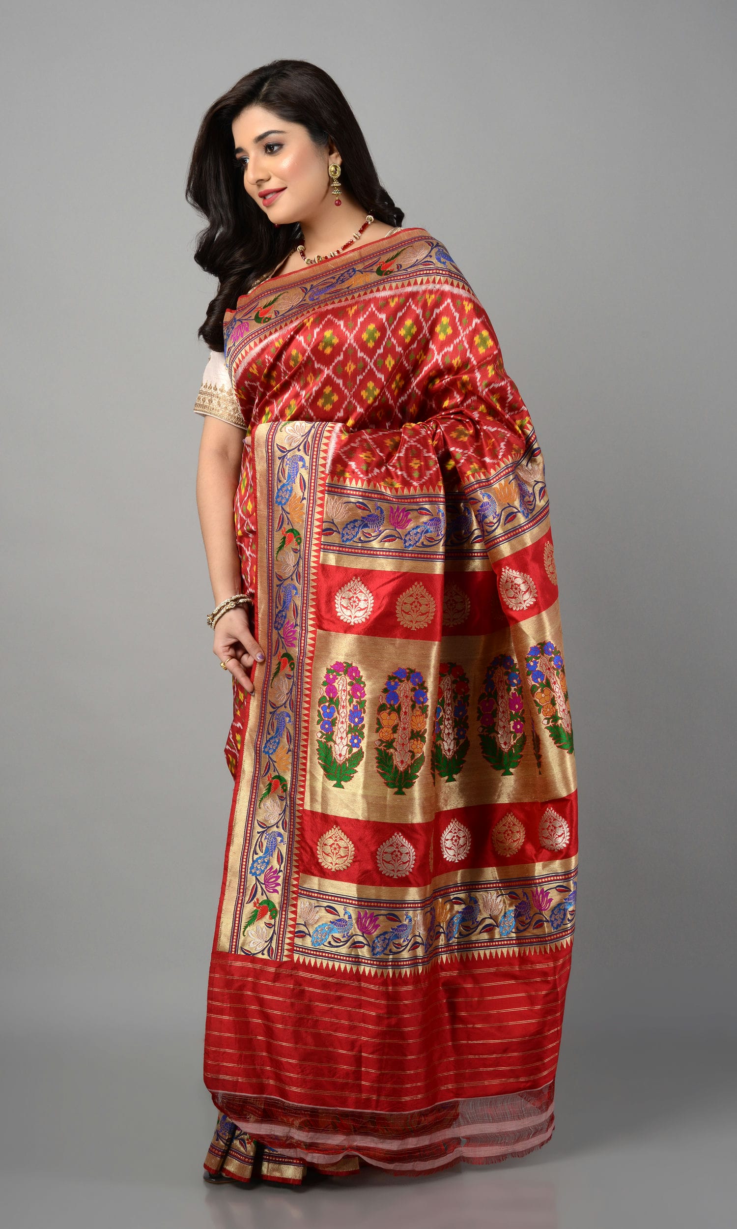 Paithani Single Ikat Patola Chanda