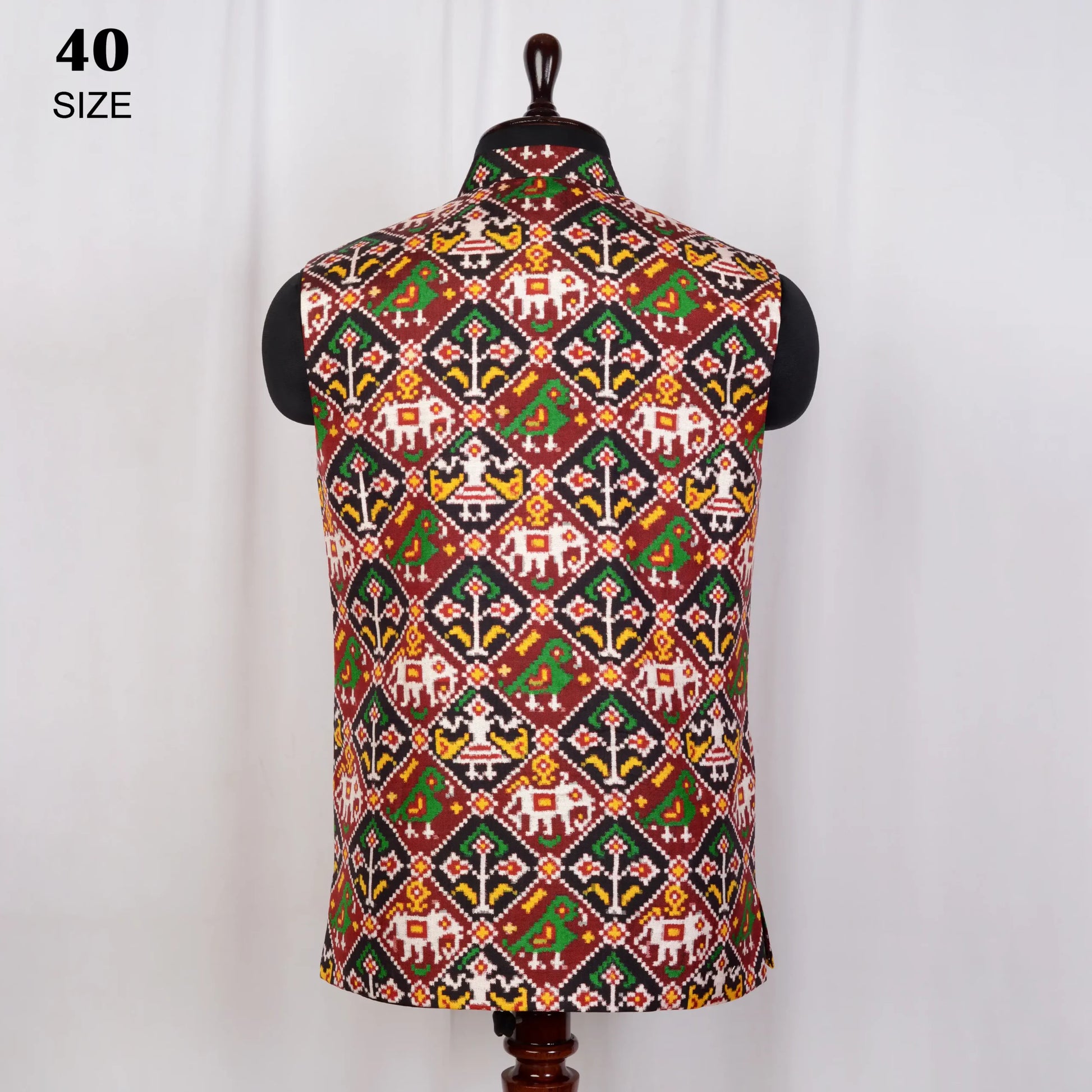 Nehru Jacket Double Ikat Patola