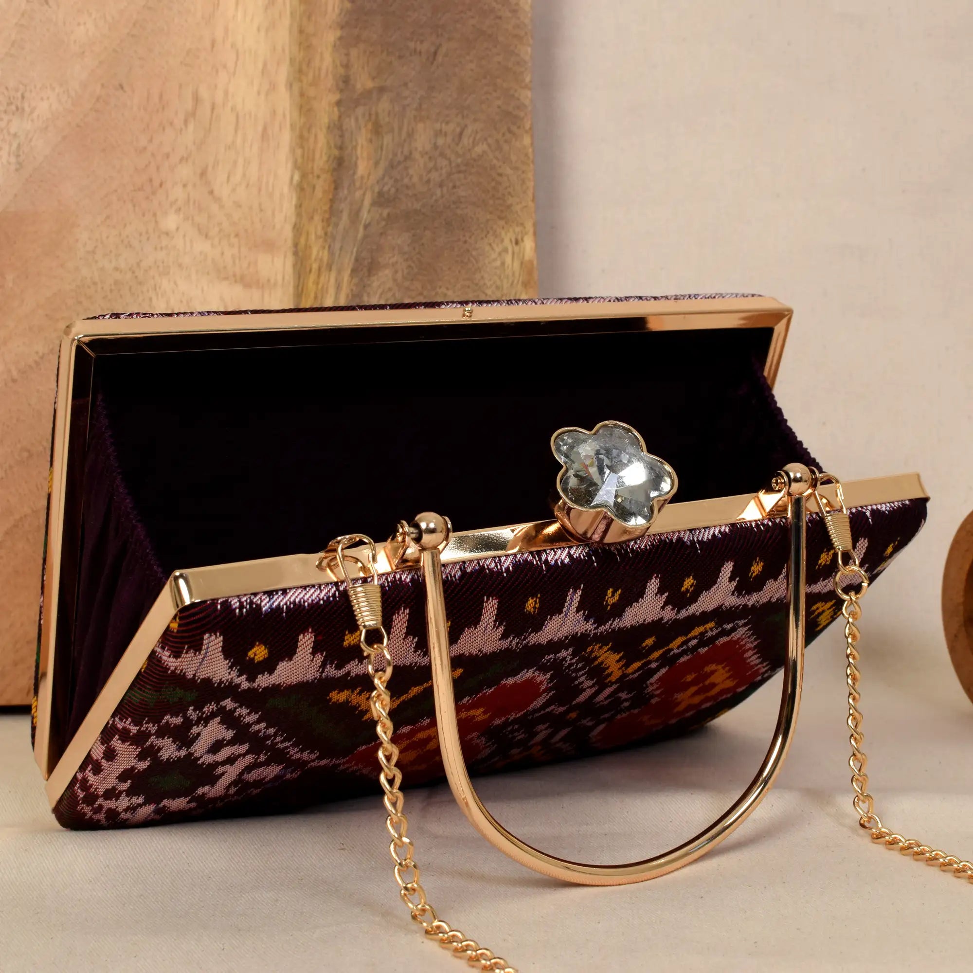 Twill Weave Patola Clutch