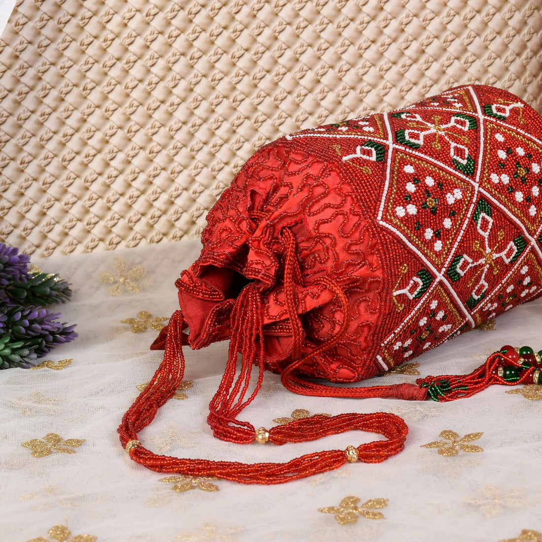 Moti Patola Beaded Batva