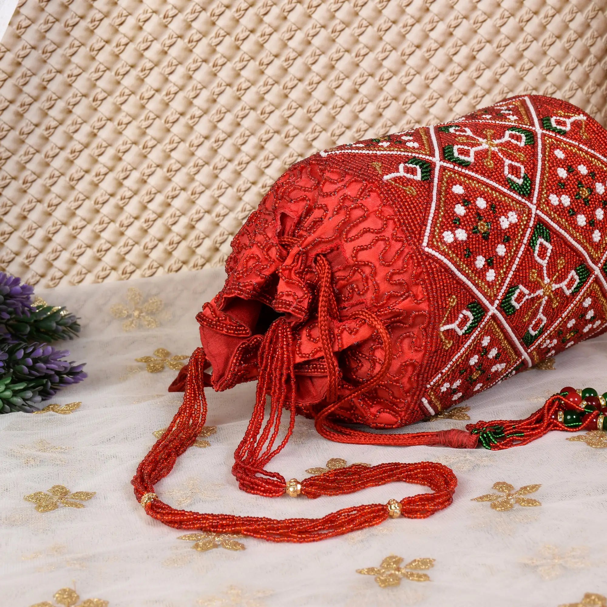 Moti Patola Beaded Batva