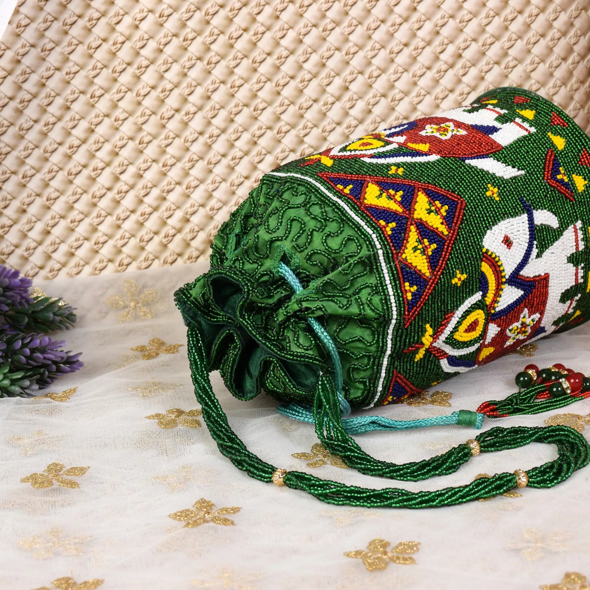 Moti Patola Beaded Batva