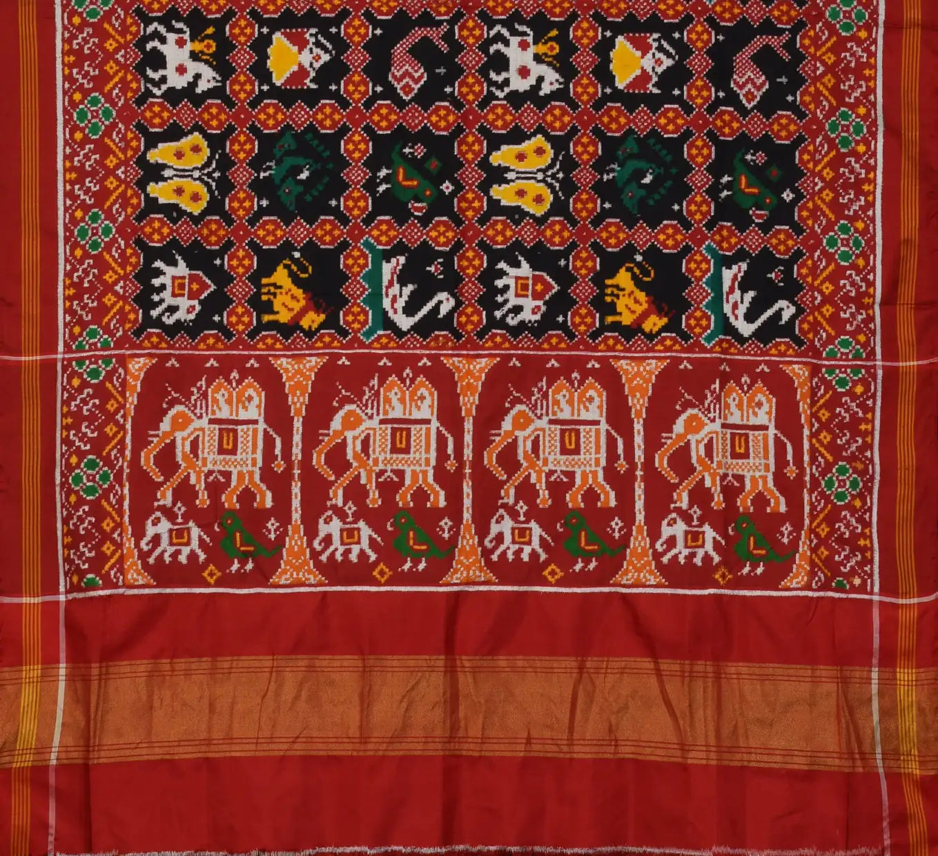 Double Ikat Patola SareeDouble Ikat Patola Saree