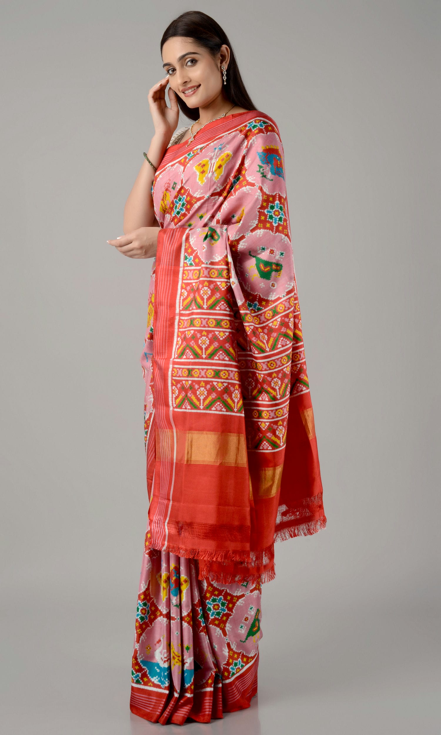 Double Ikat Patola Saree 8 Motif Chhabdi