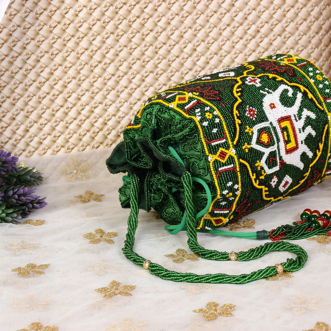 Moti Patola Beaded Batva