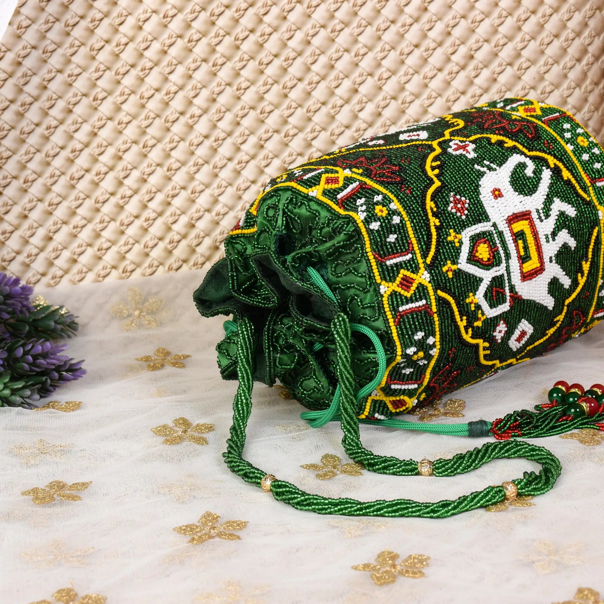 Moti Patola Beaded Batva