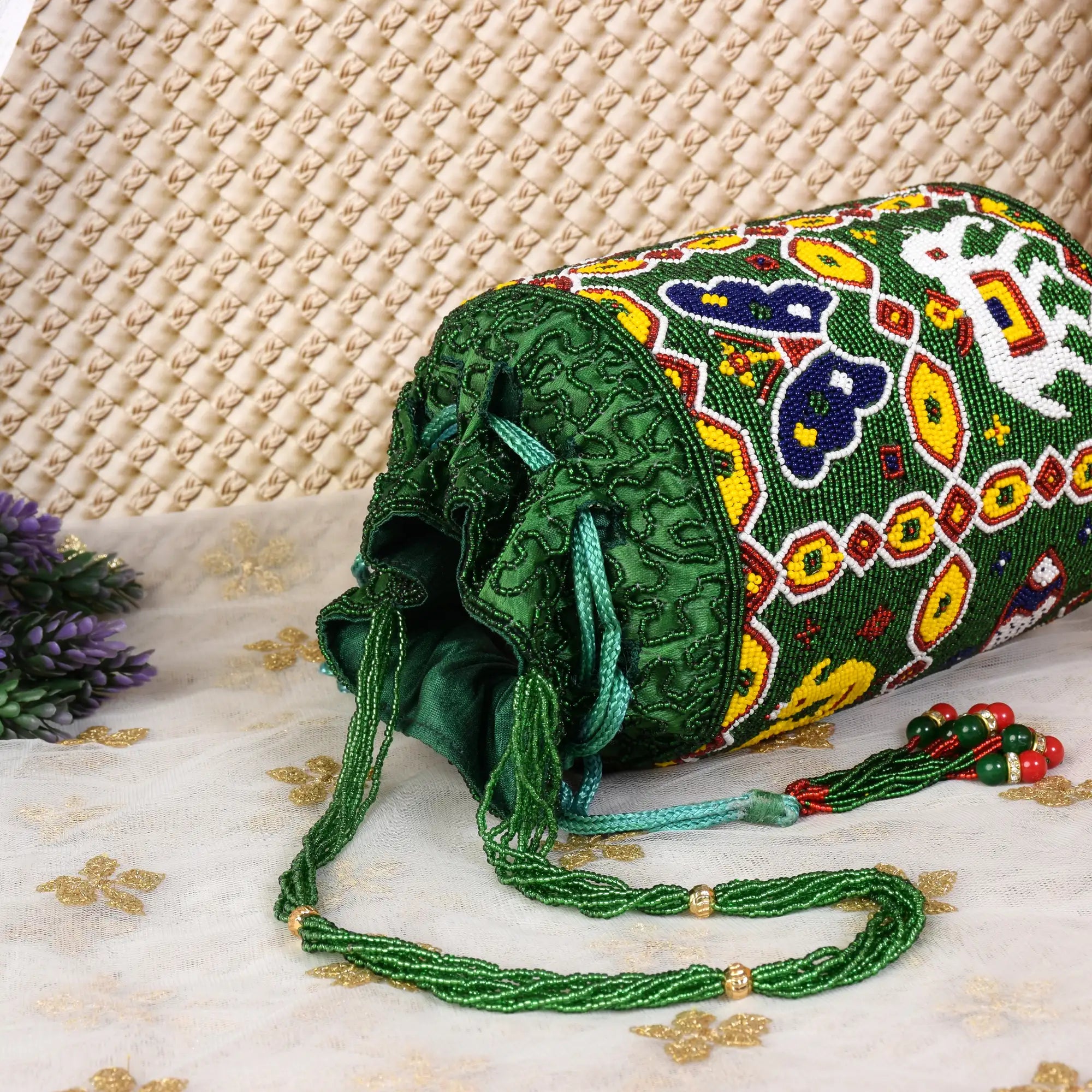 Moti Patola Beaded Batva
