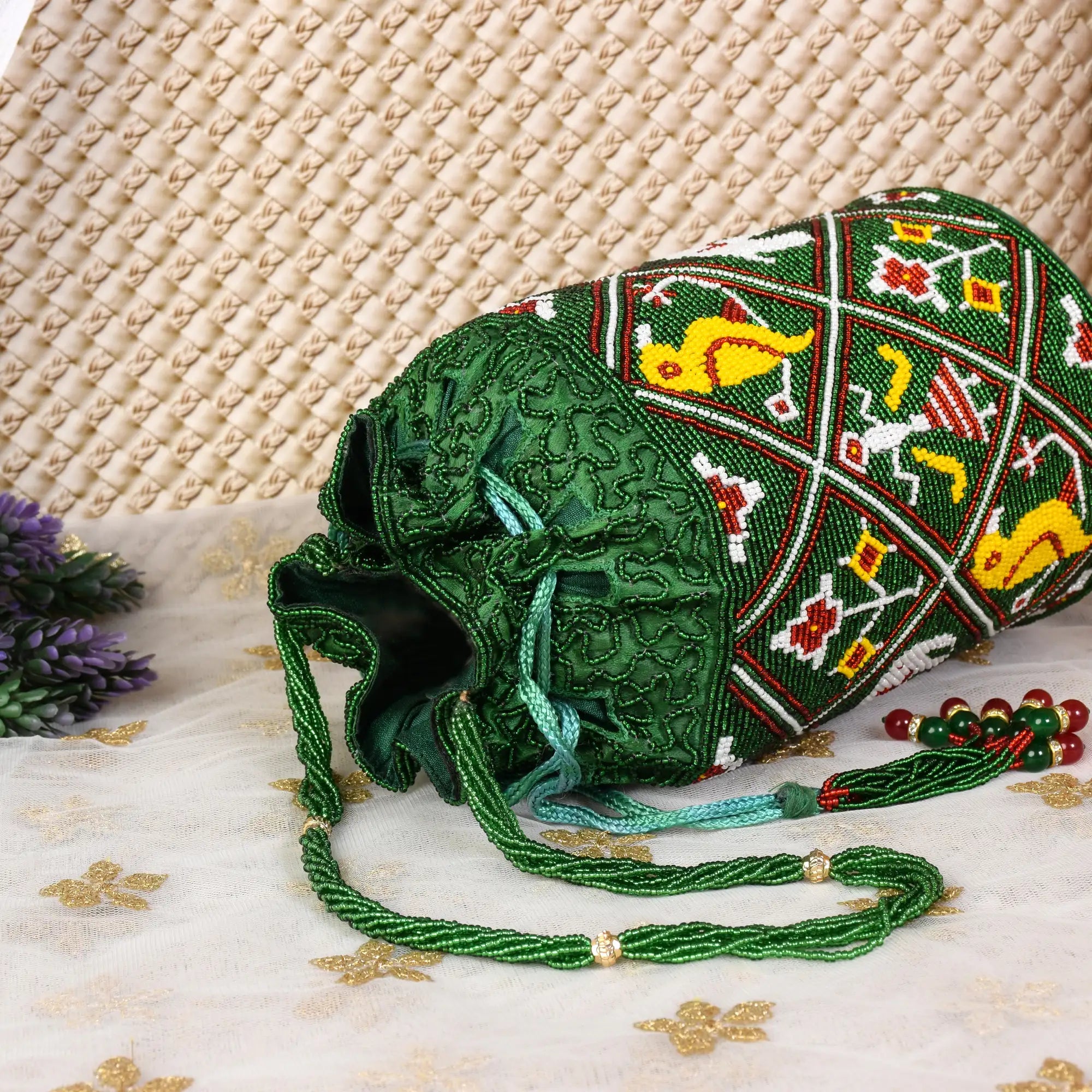 Moti Patola Beaded Batva
