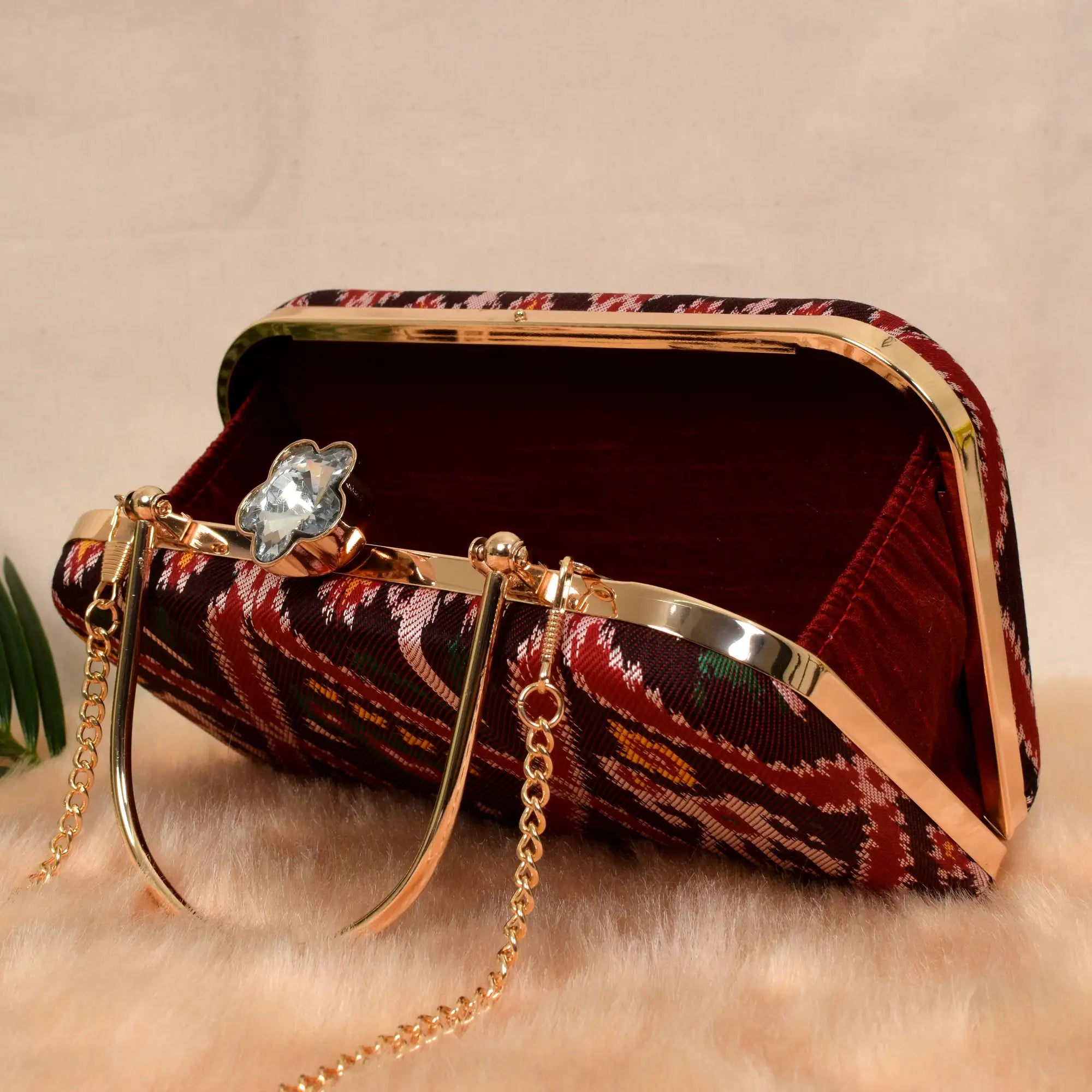 Twill Weave Patola Clutch