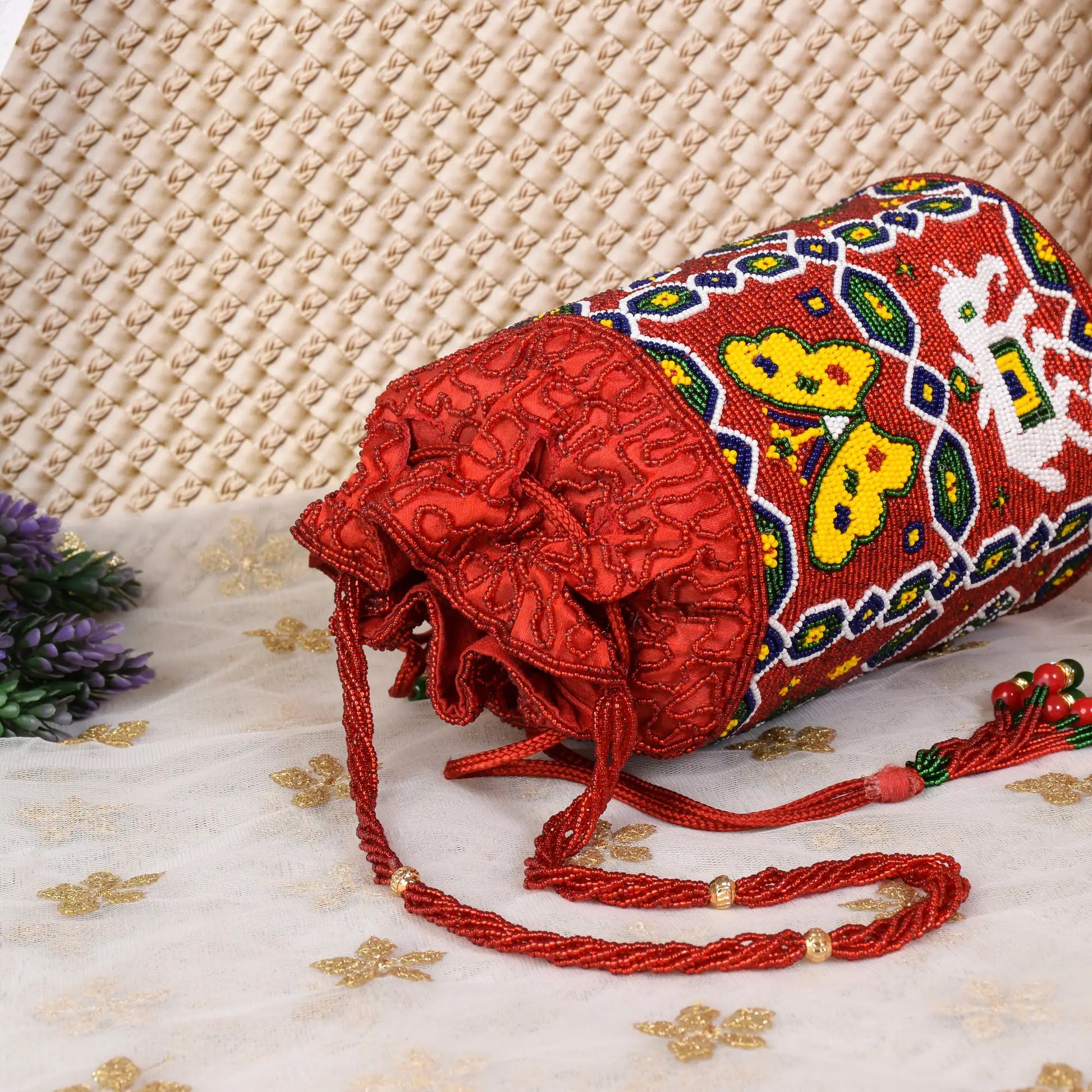 Moti Patola Beaded Batva