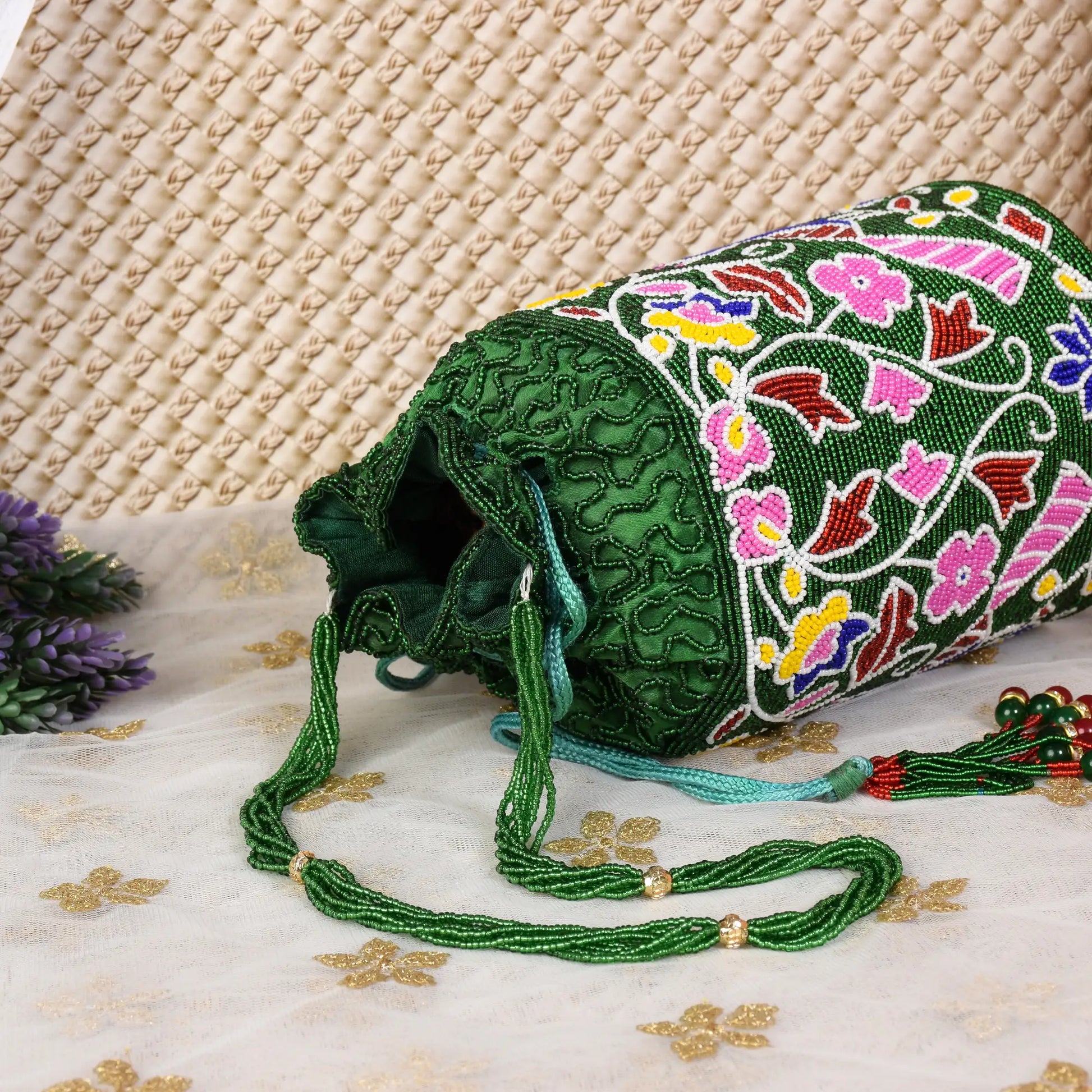 Moti Patola Beaded Batva