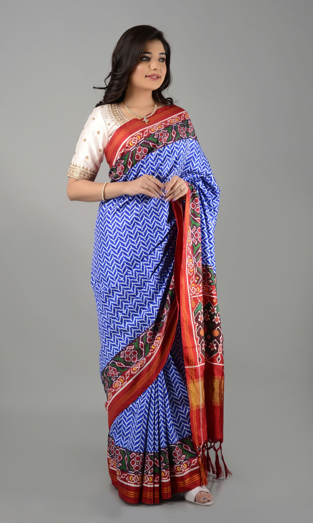Double Ikat Patola Saree Laheriya