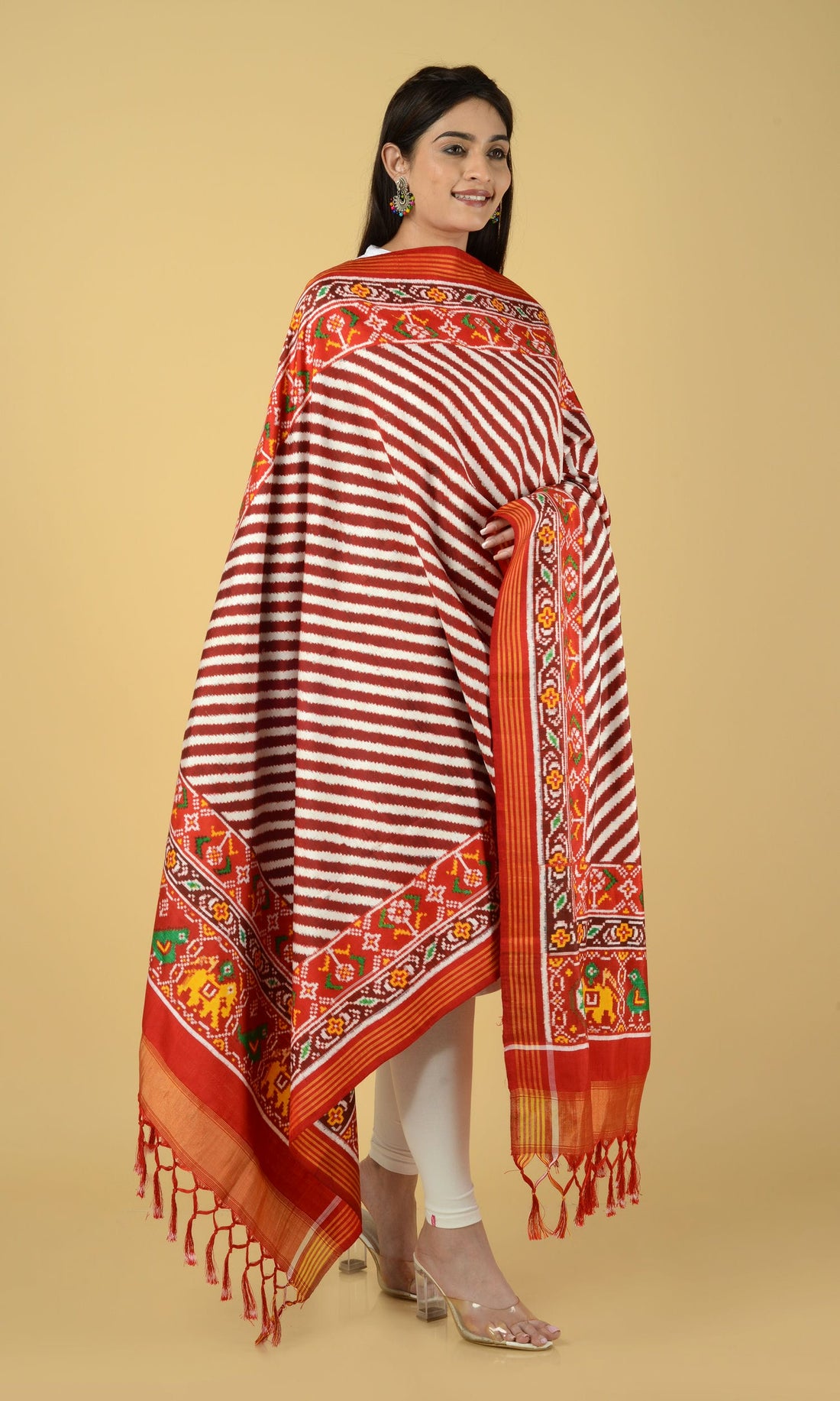 Double Ikat Patola Dupatta Laheriya