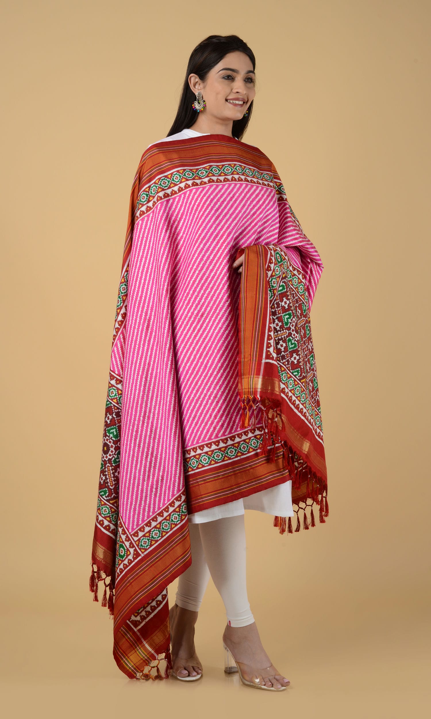 Double Ikat Patola Dupatta Laheriya