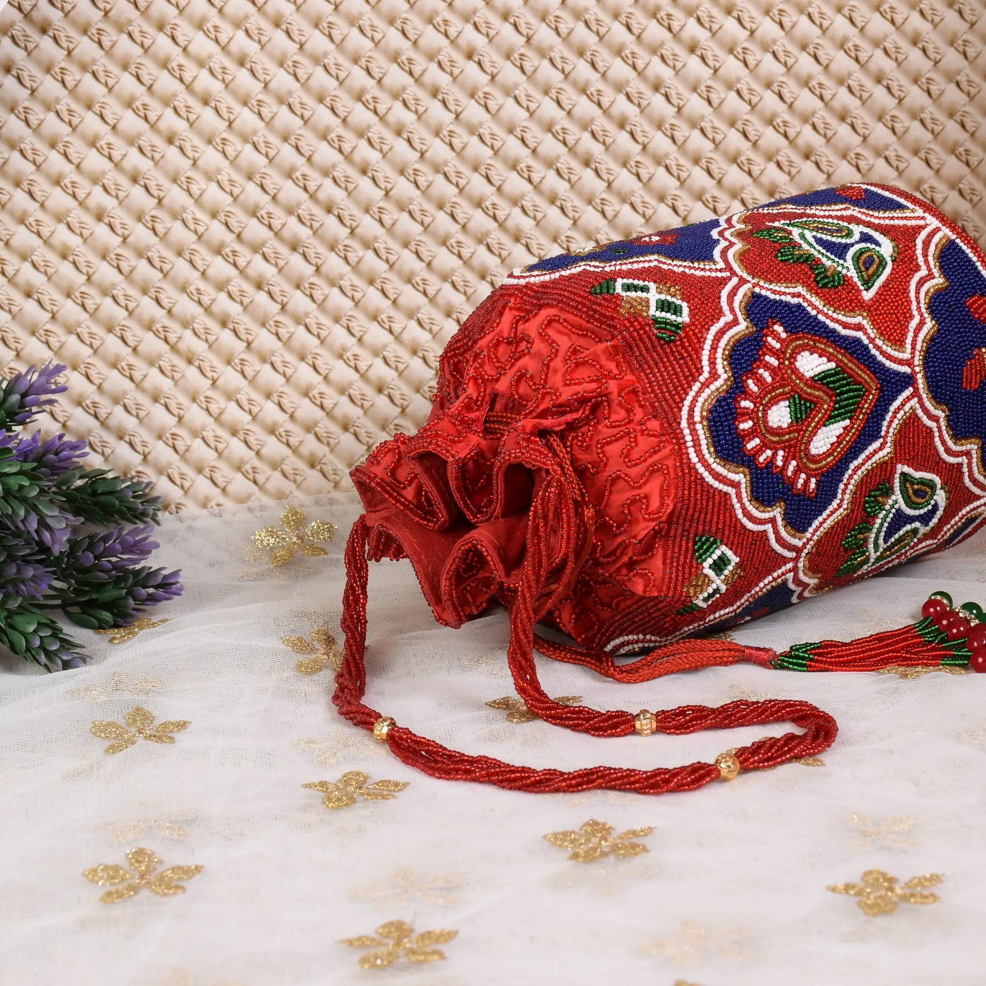 Moti Patola Beaded Batva