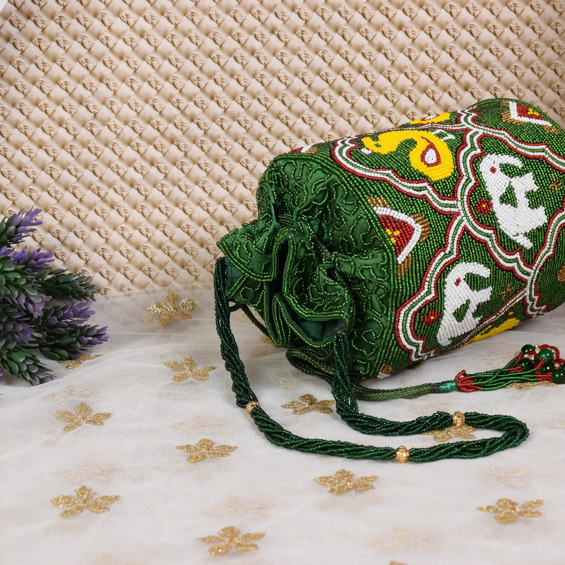 Moti Patola Beaded Batva