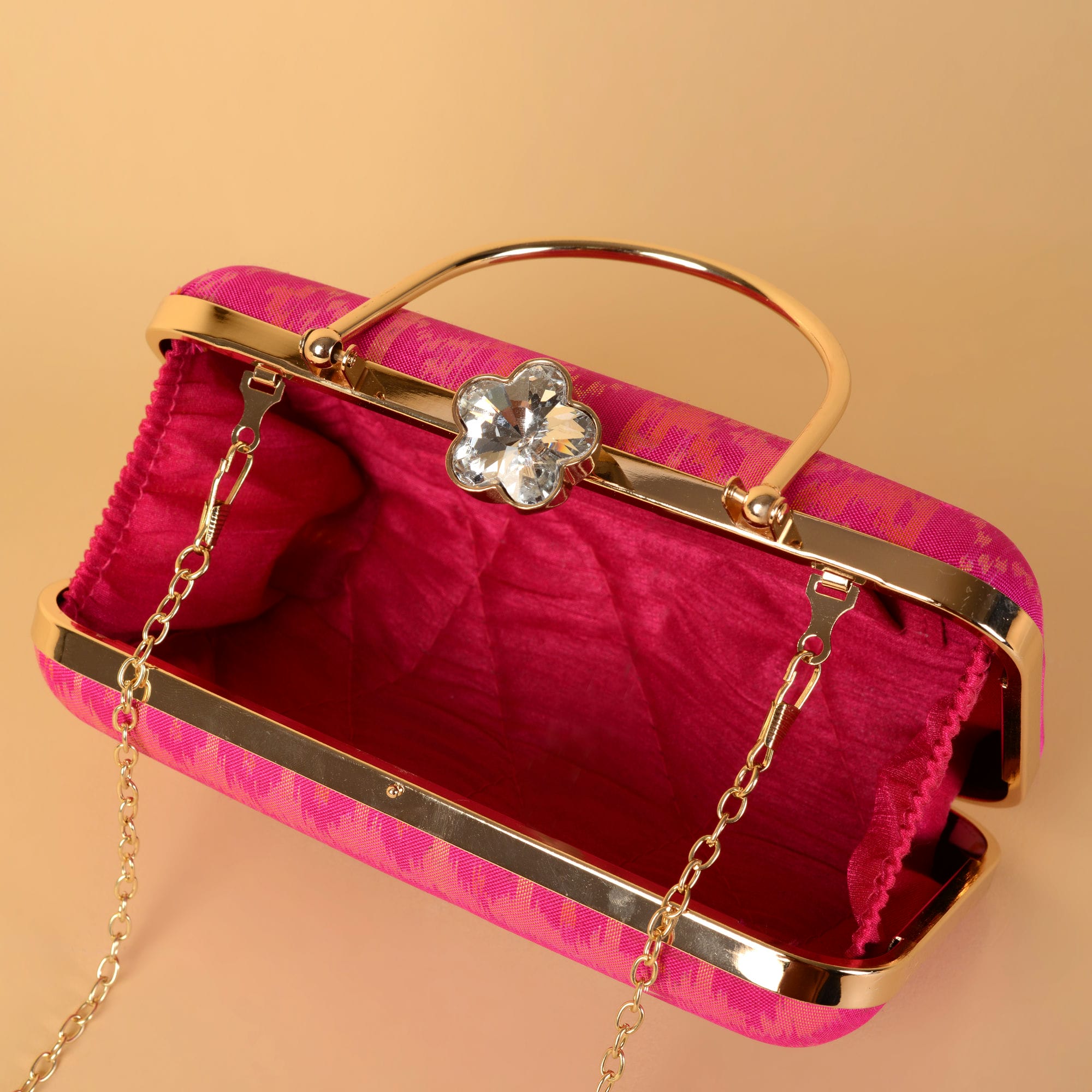 Single Ikat Patola Clutch Elephant Kalash