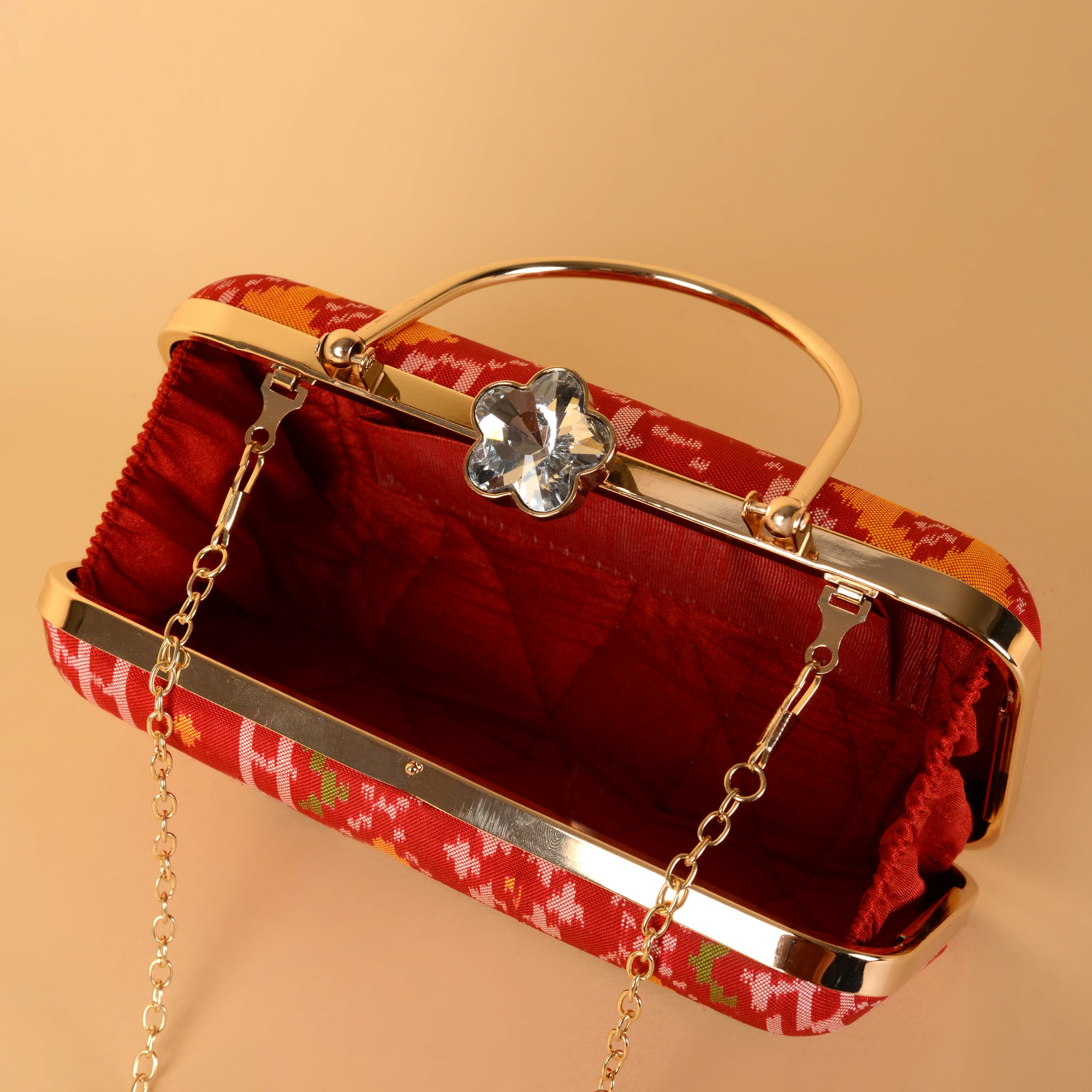 Single Ikat Patola Clutch Manekchowk