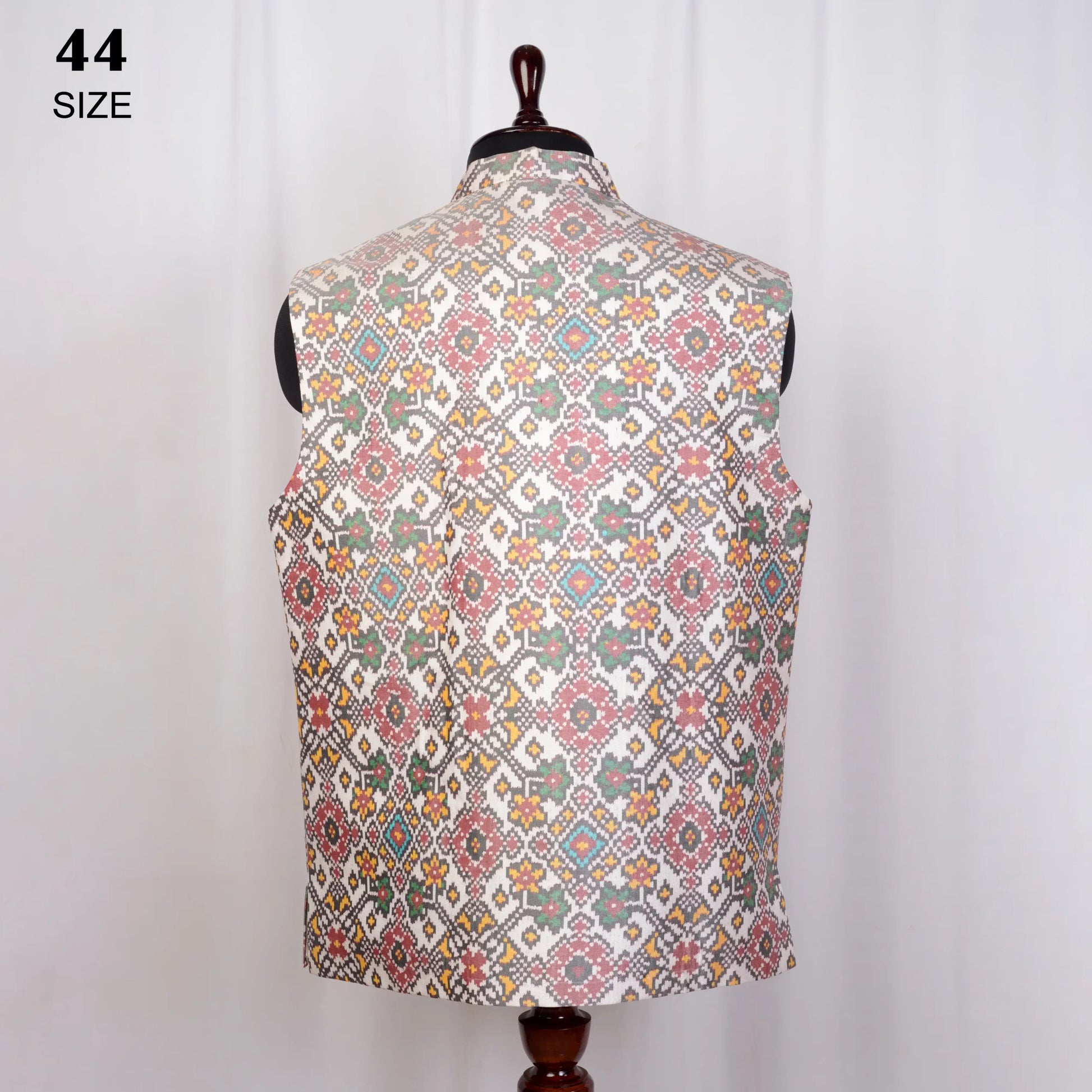 Nehru Jacket Single Ikat Patola