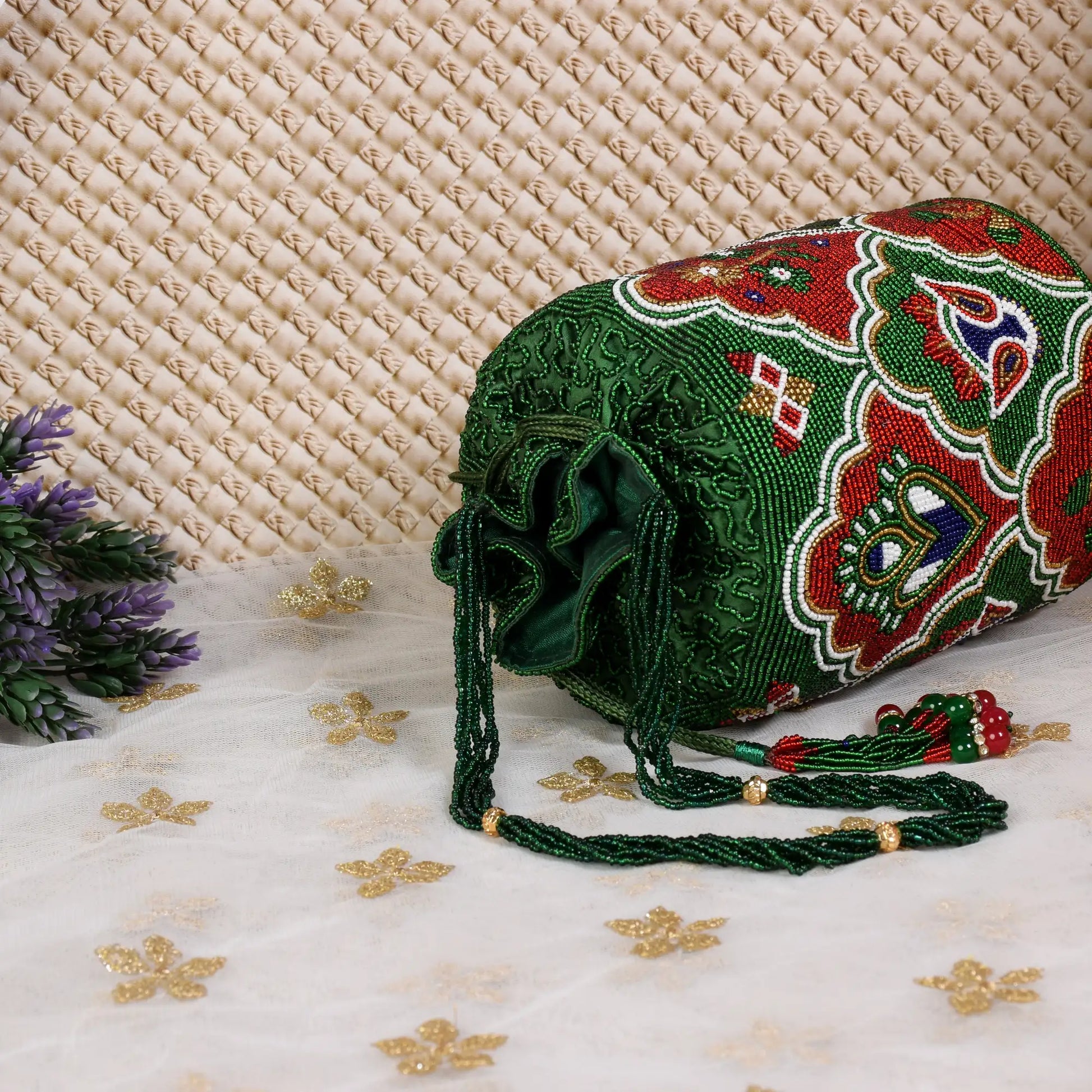 Moti Patola Beaded Batva