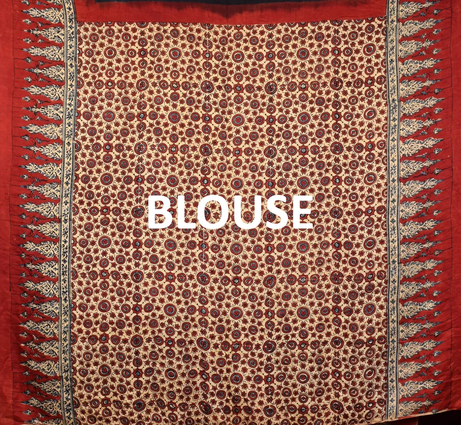 Ajrakh Bandhani Saree