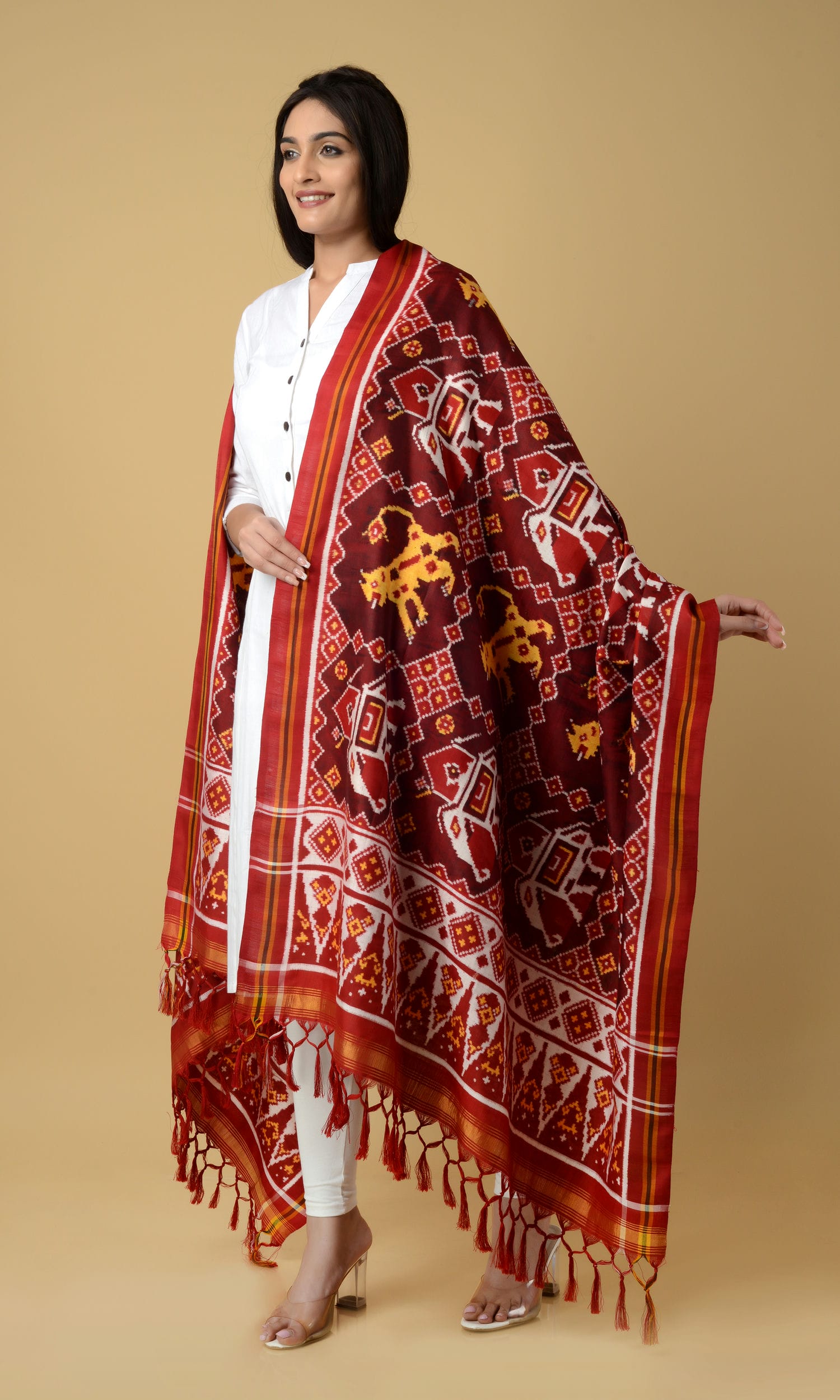 Double Ikat Patola Dupatta