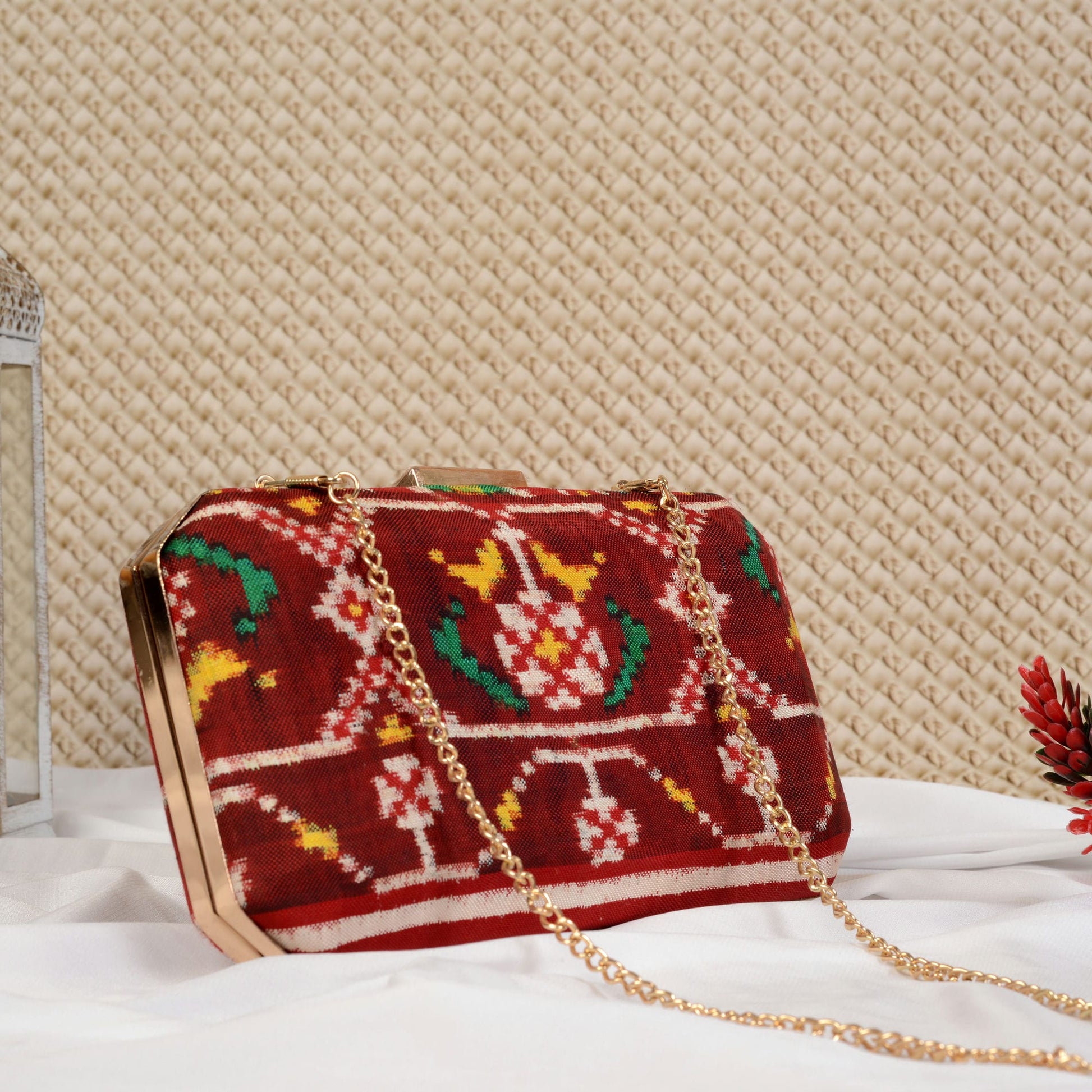 Double Ikat Patola Clutch