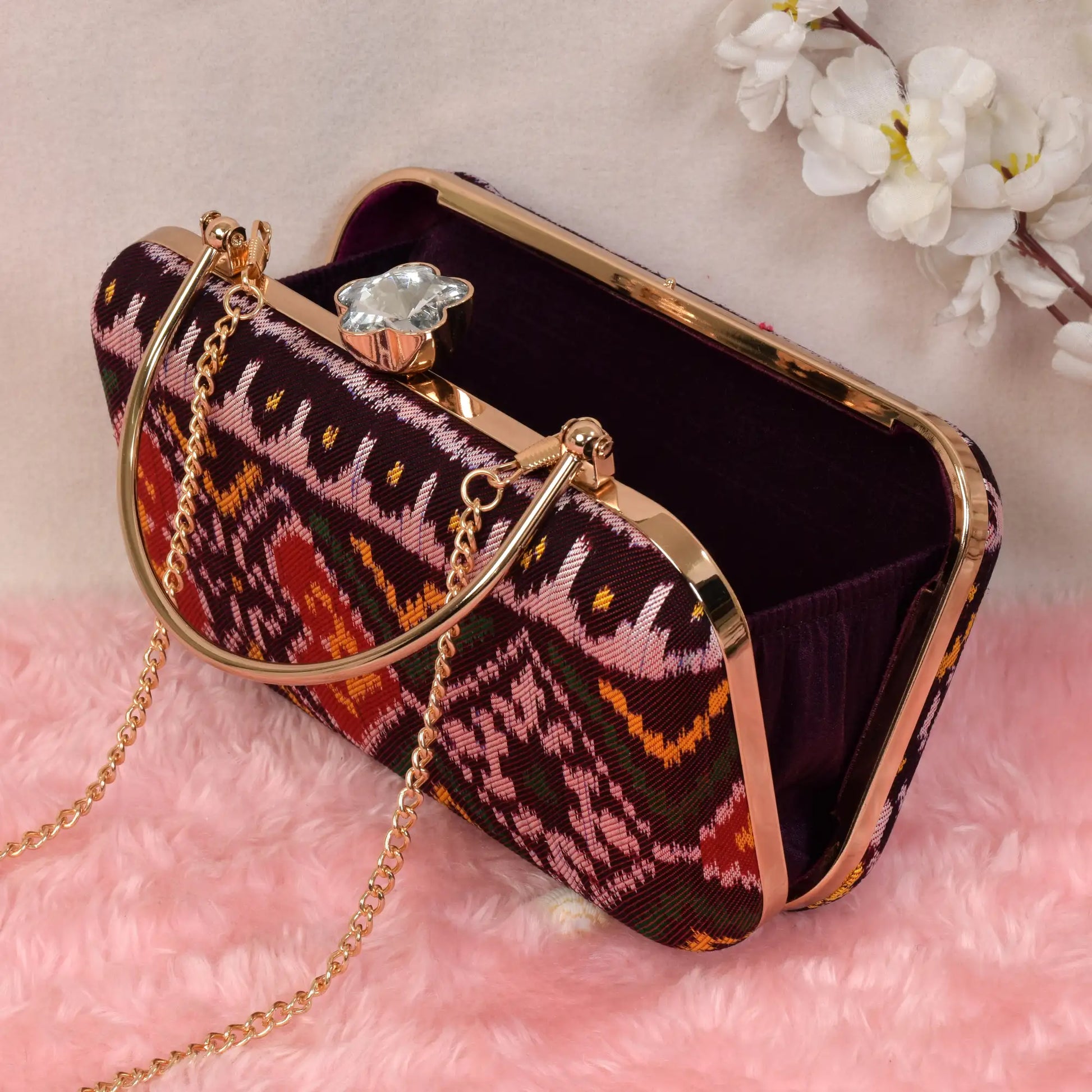 Twill Weave Patola Clutch