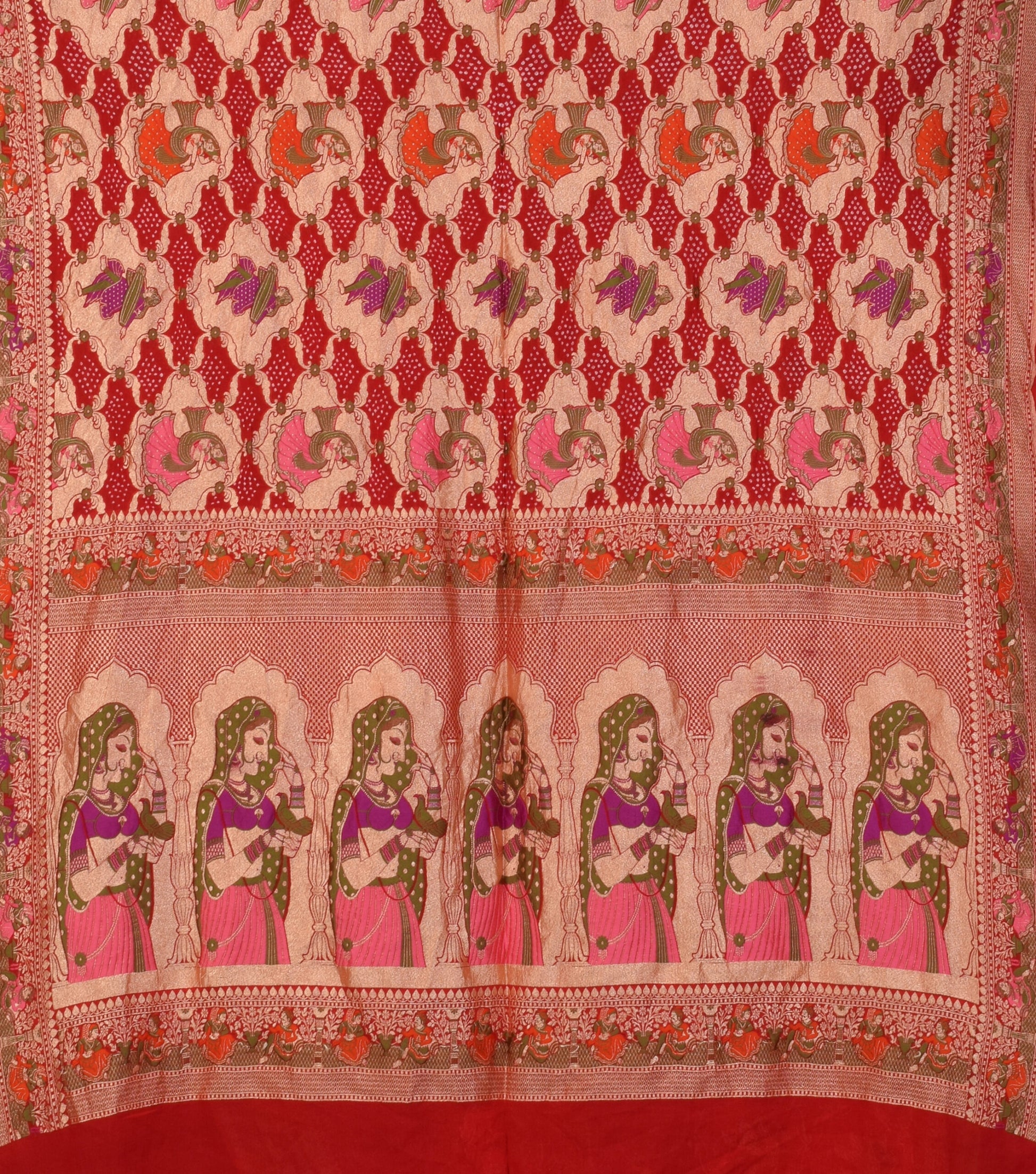 Banarasi Patola Weave Bandhani Saree