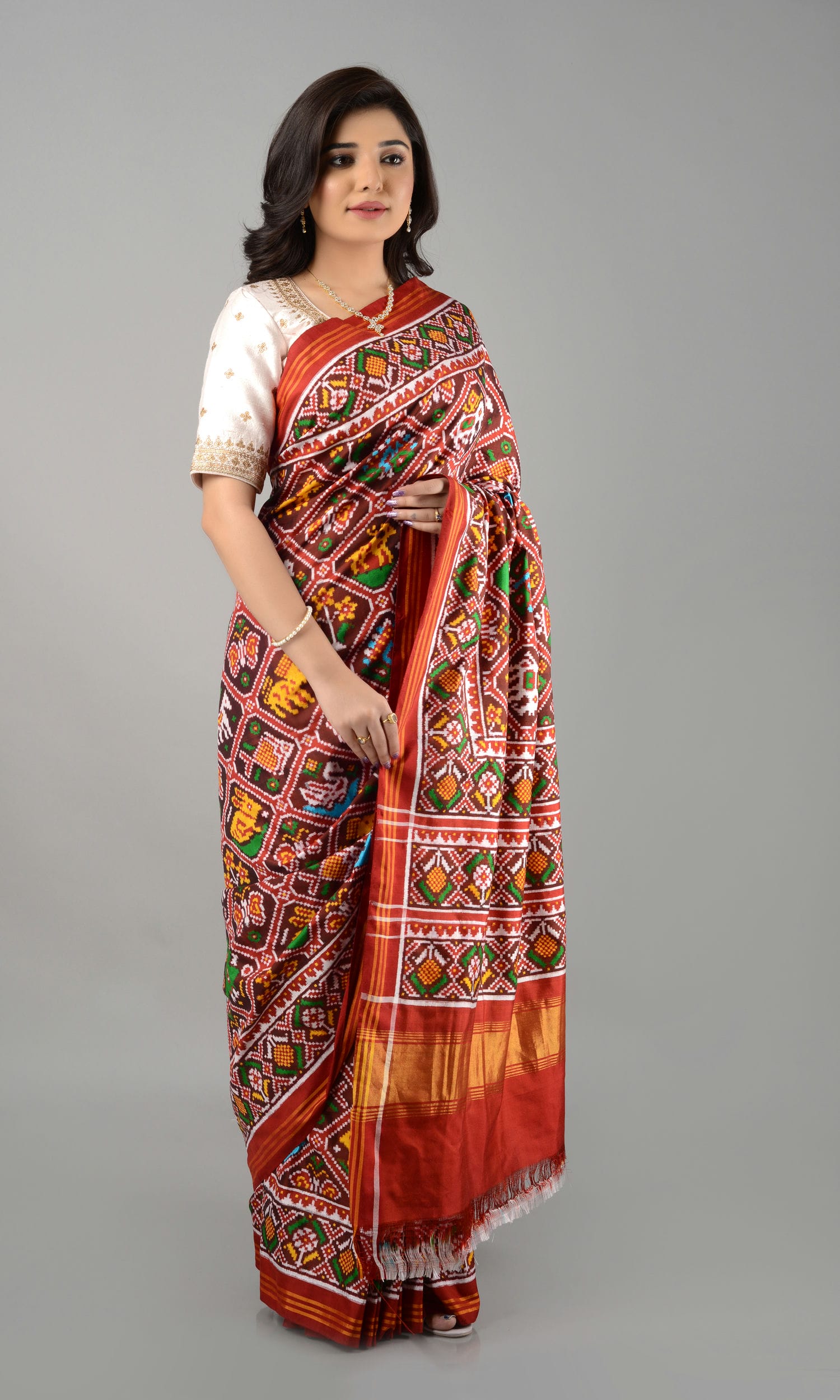 Double Ikat Patola Saree 11 Motifs