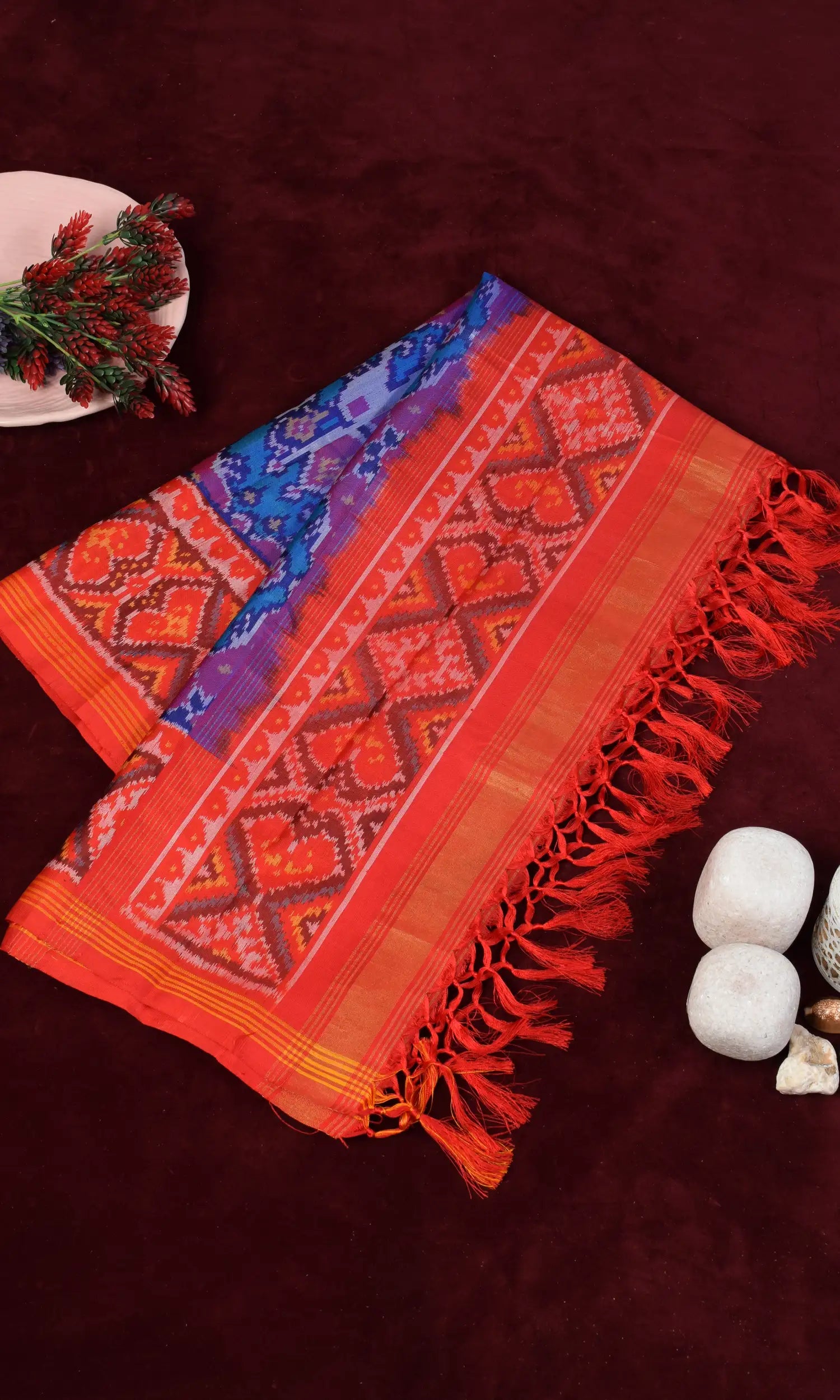 Single Ikat Patola Dupatta