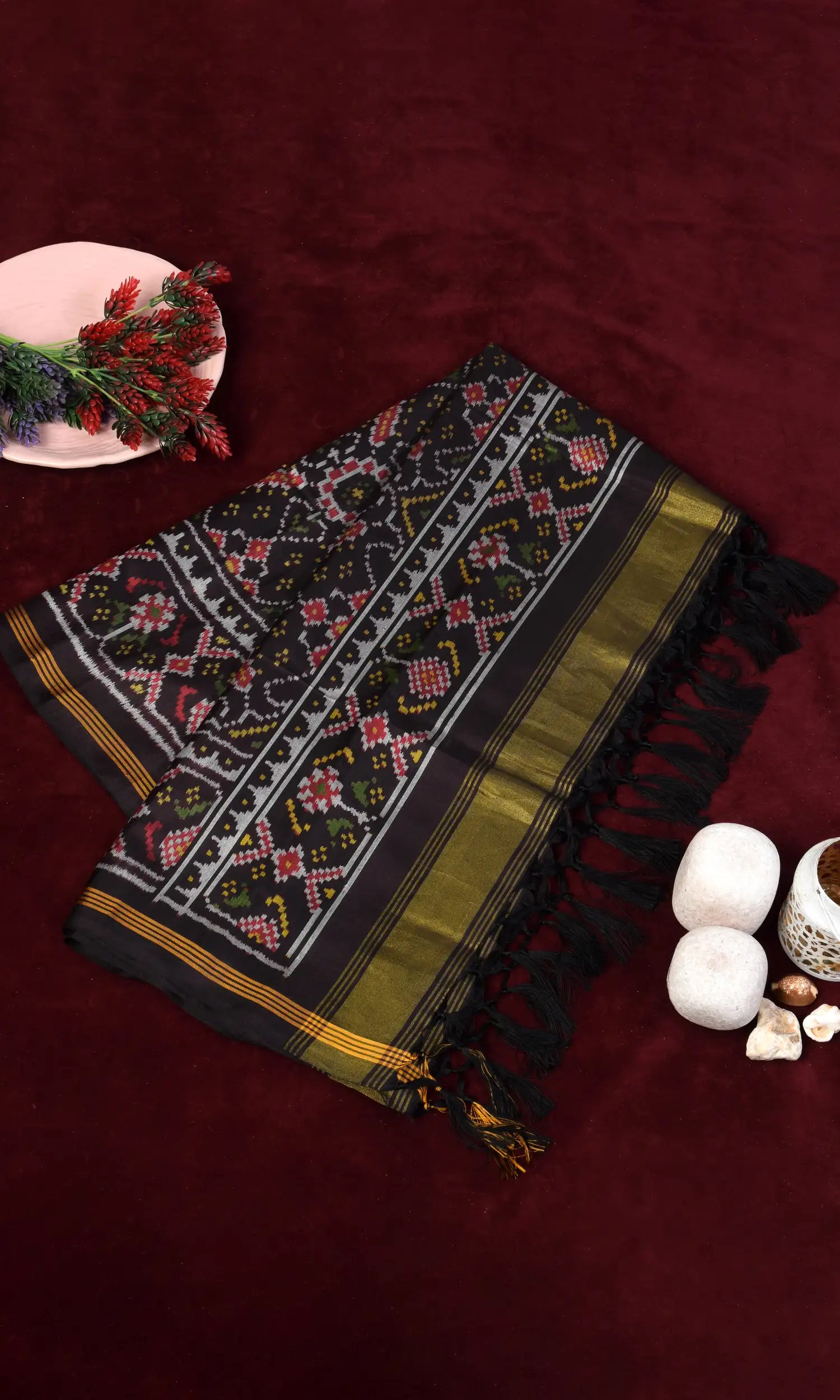 Single Ikat Patola Dupatta