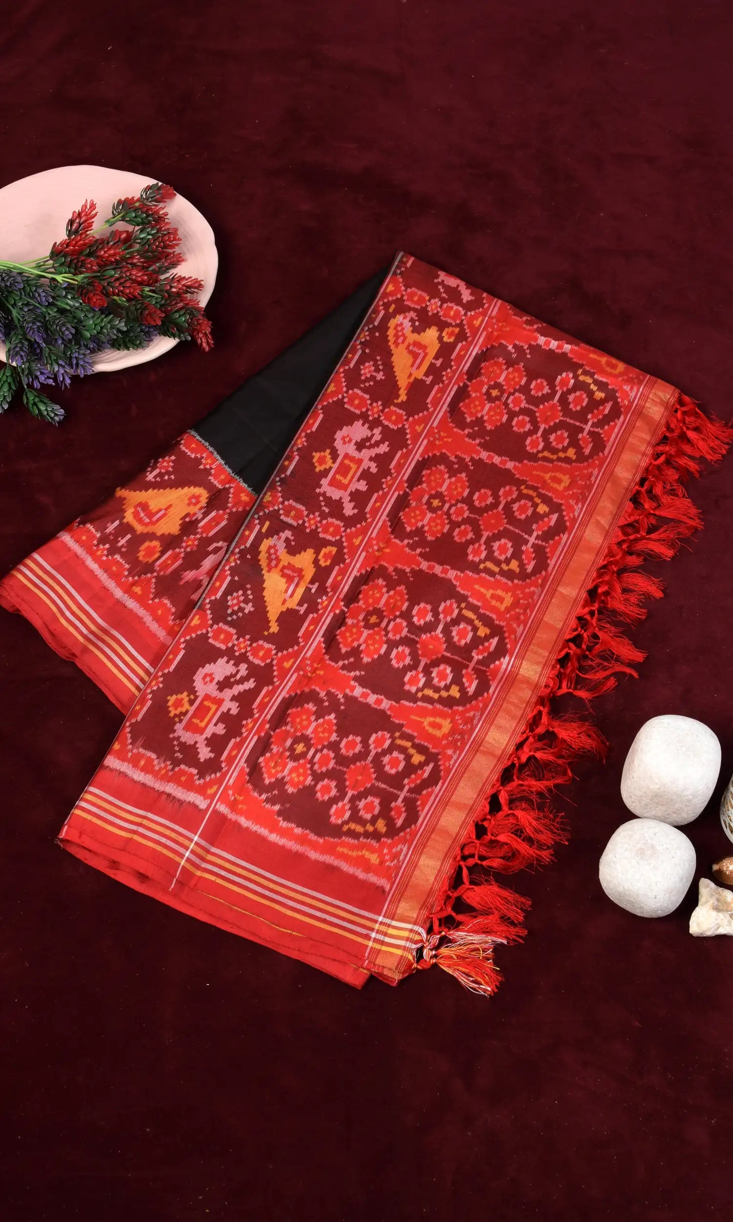 Single Ikat Patola Dupatta