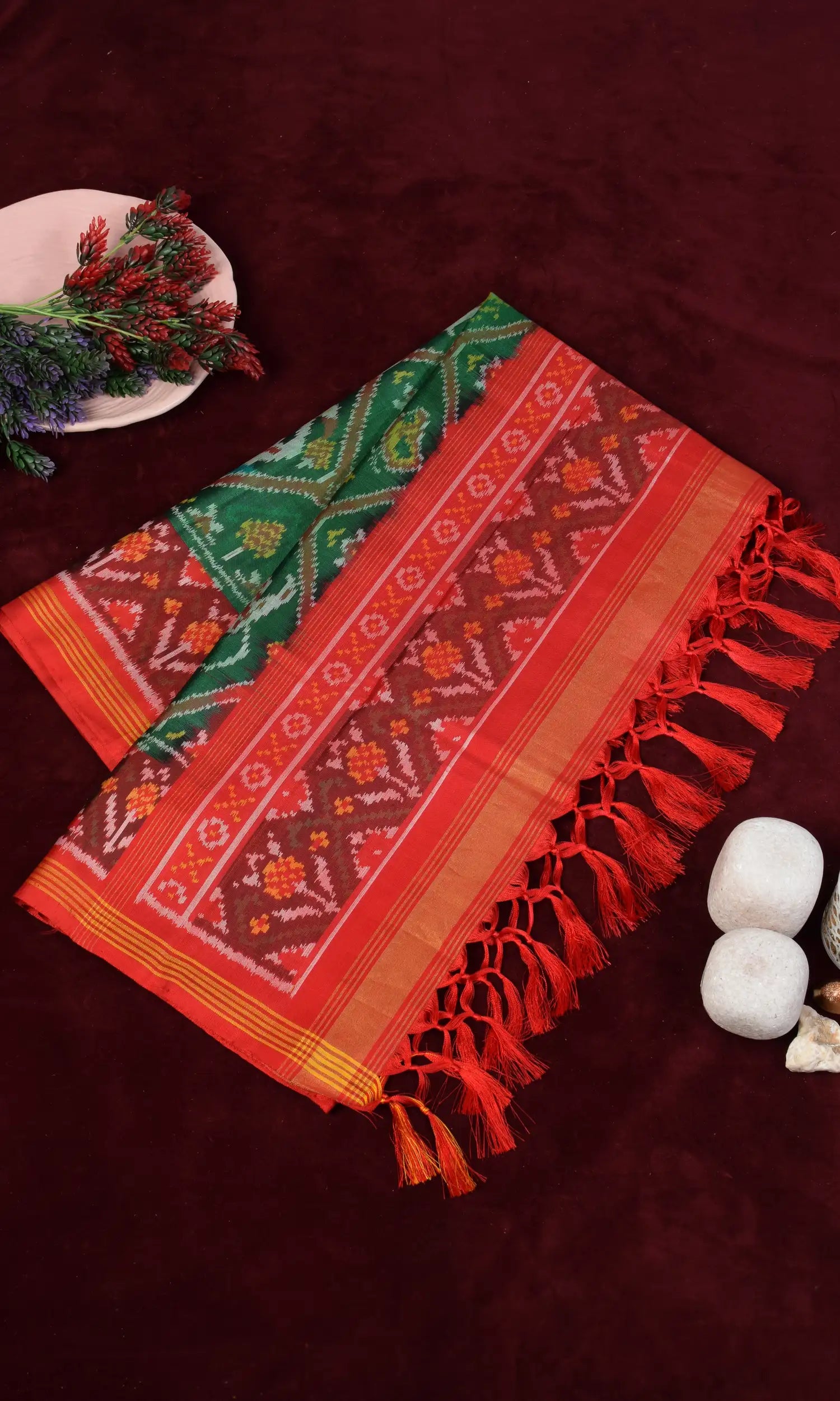 Single Ikat Patola Dupatta