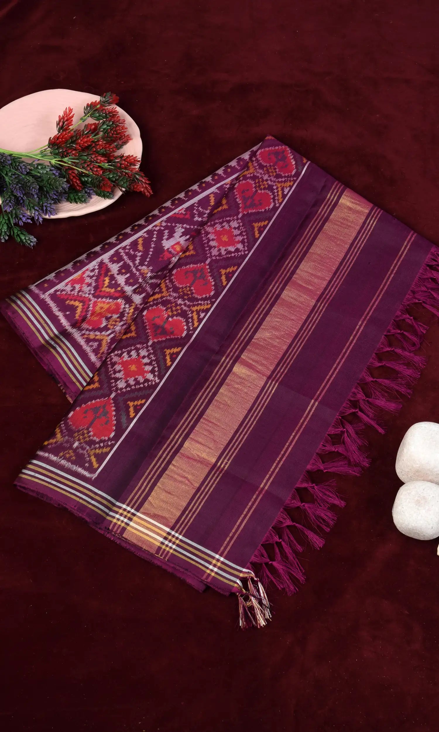 Single Ikat Patola Dupatta