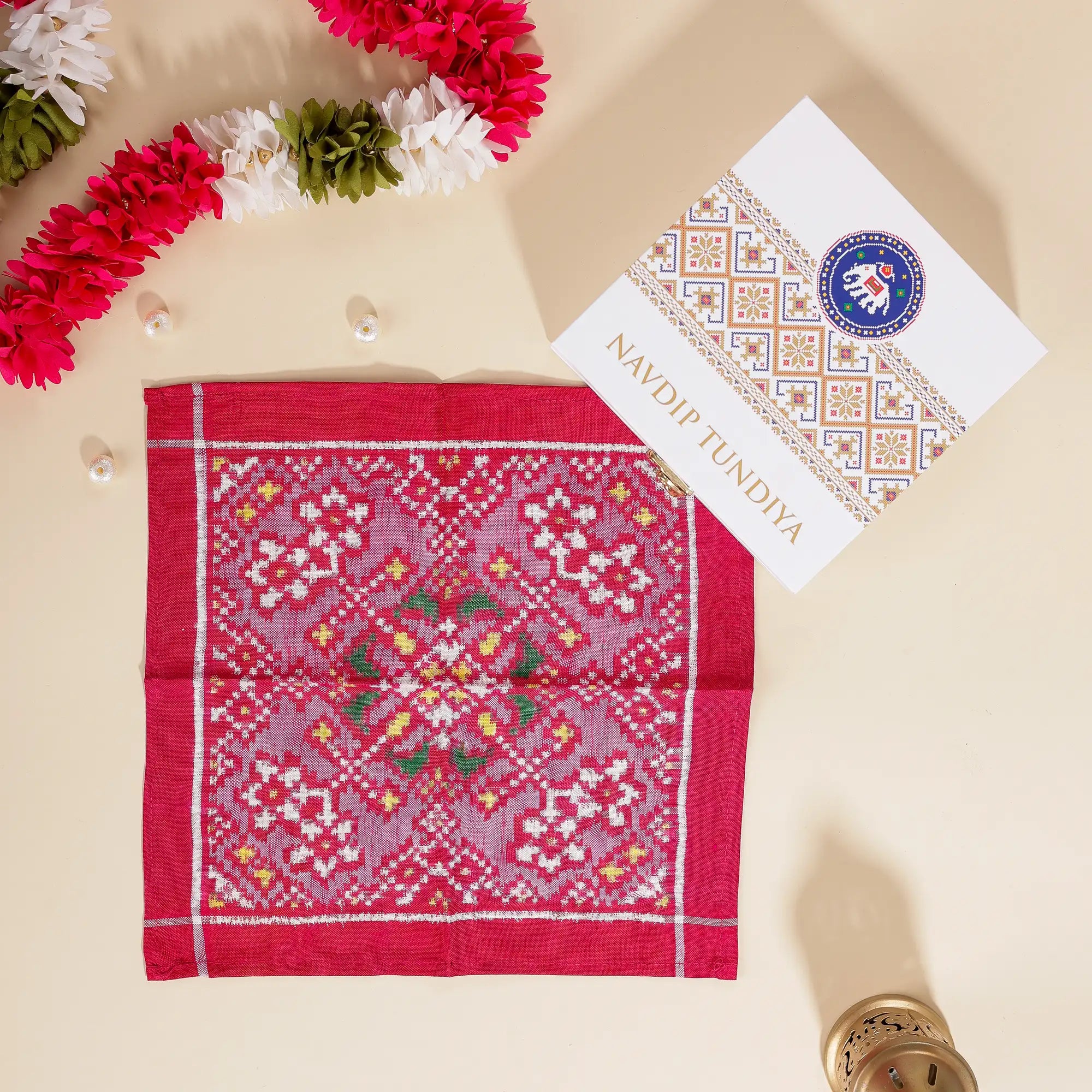 Double Ikat Pocket Square