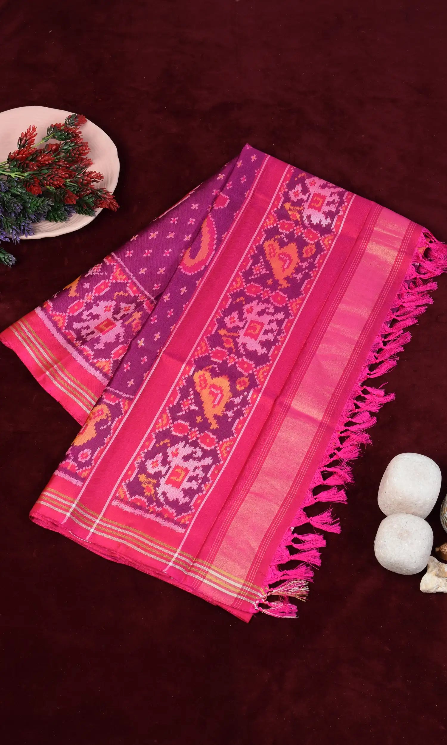 Single Ikat Patola Dupatta