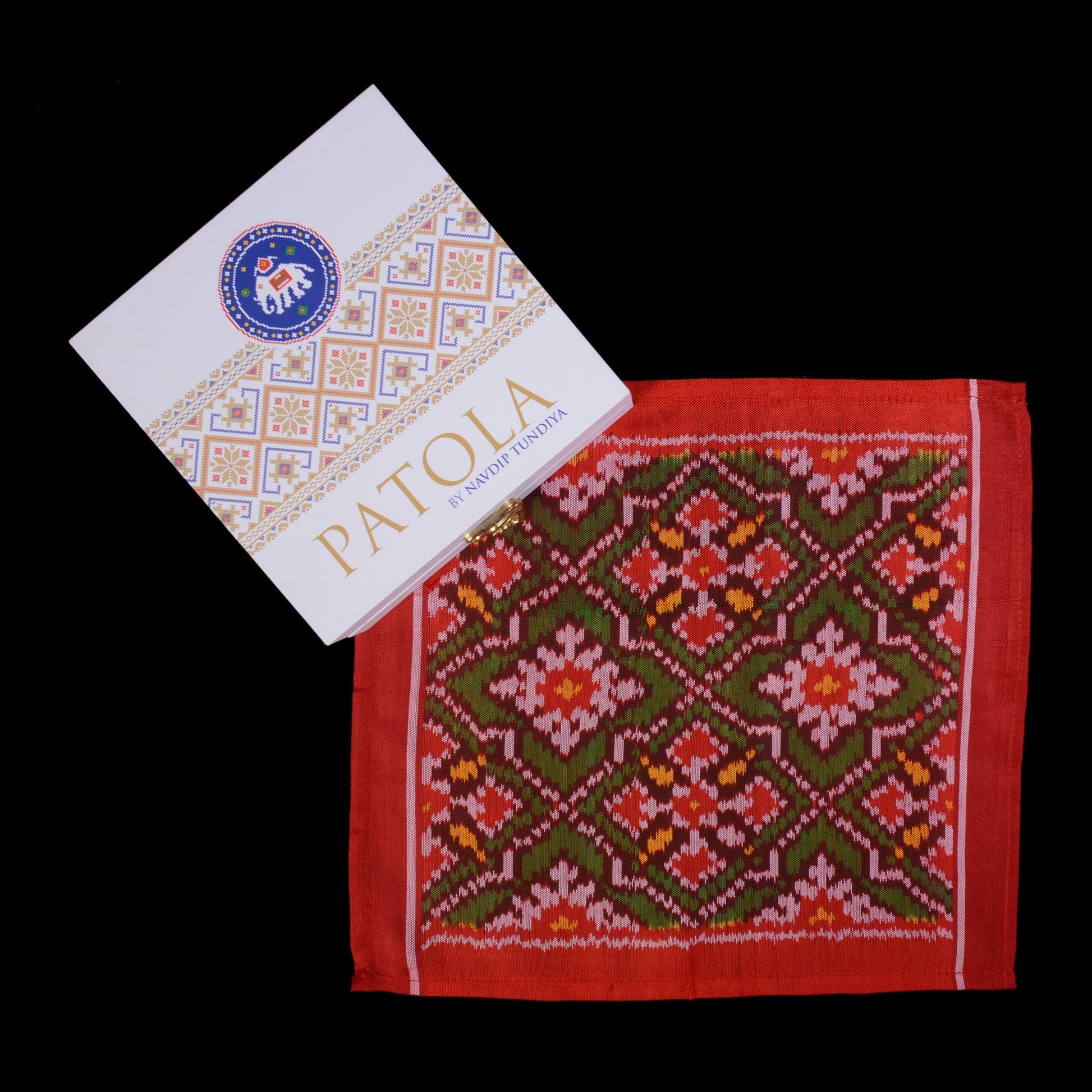 Single Ikat Pocket Square