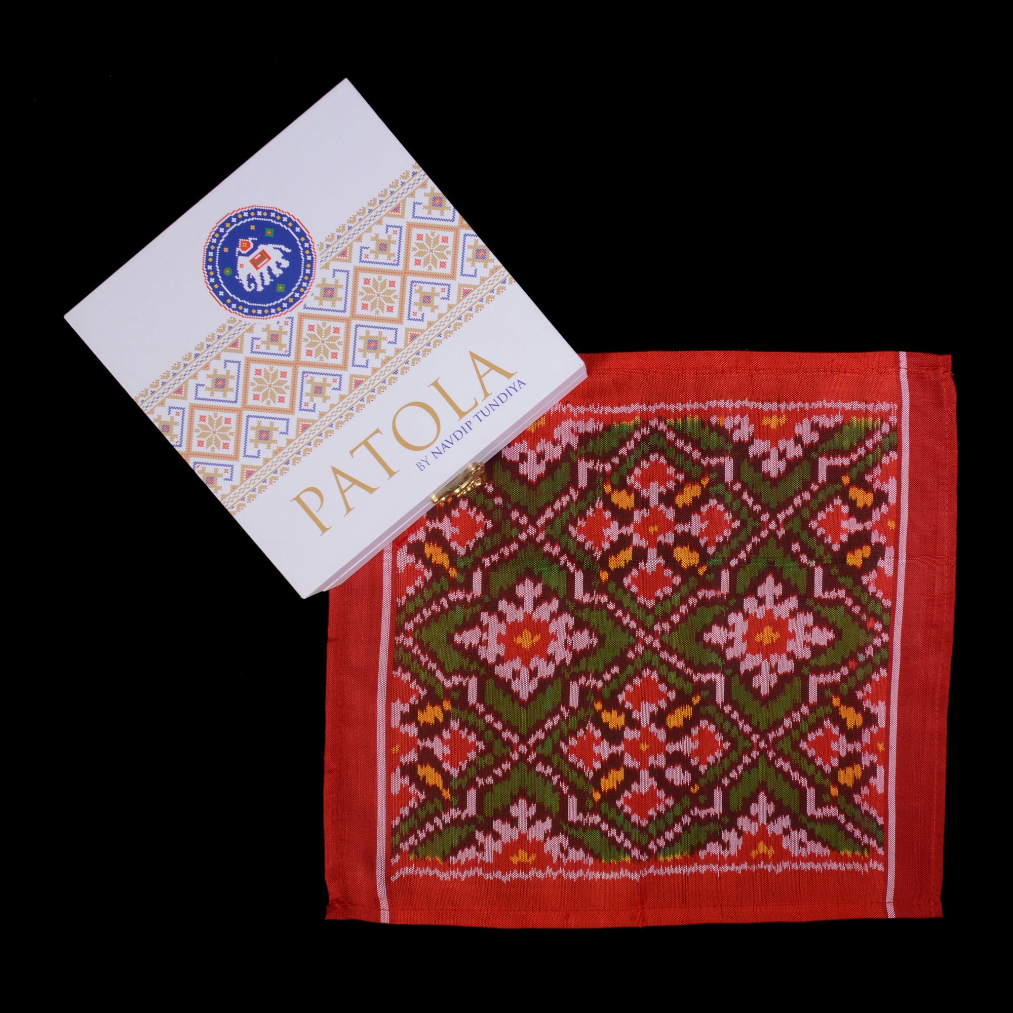 Single Ikat Pocket Square