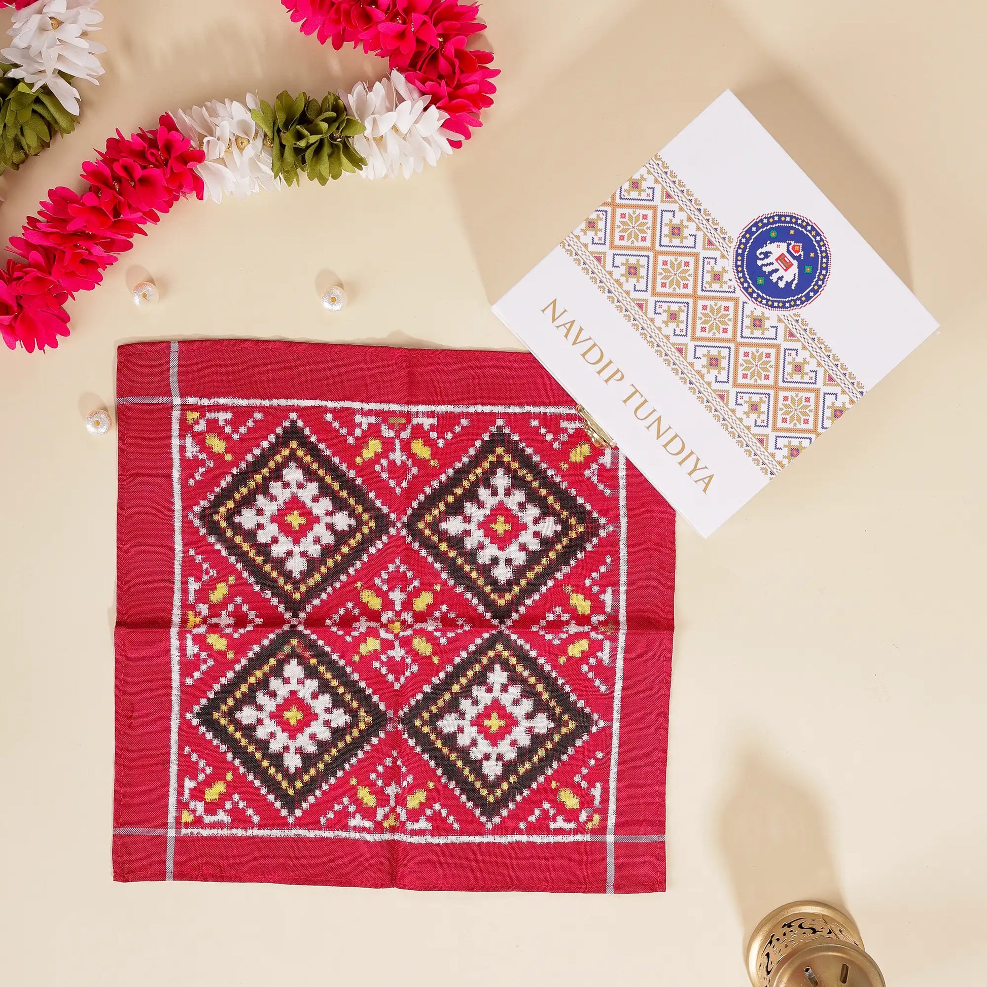 Double Ikat Pocket Square