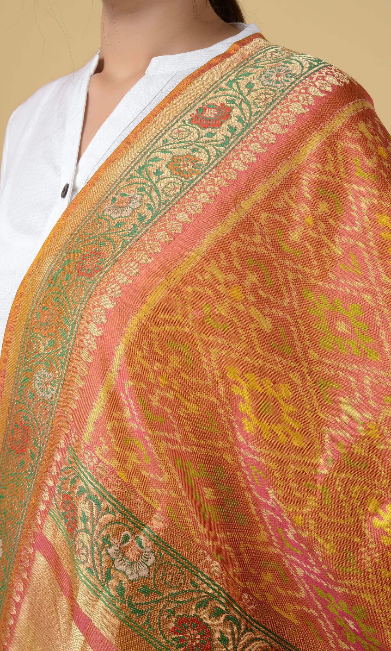 Banarasi Single Ikat Patola Dupatta Chanda