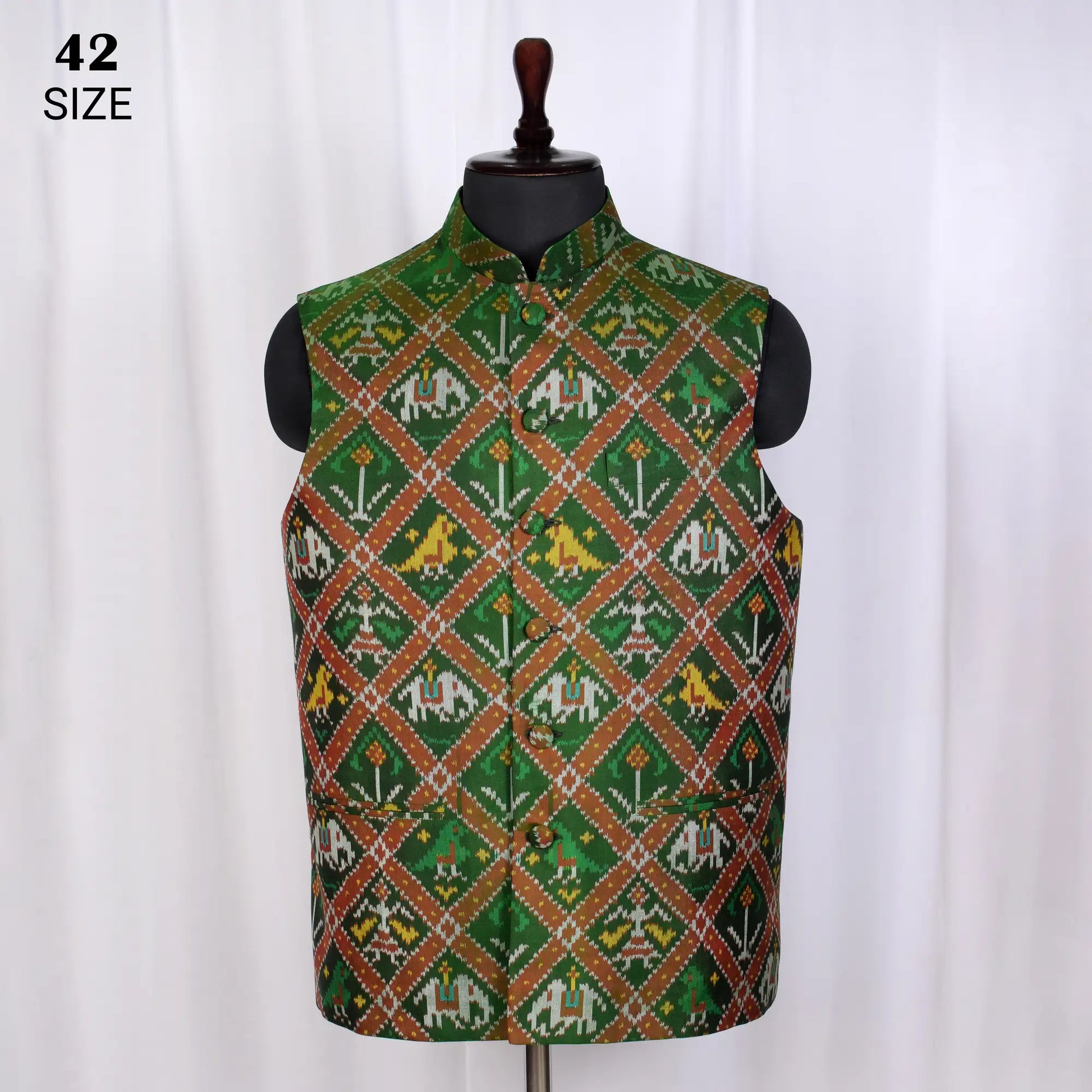 Modi Jacket Single Ikat Patola